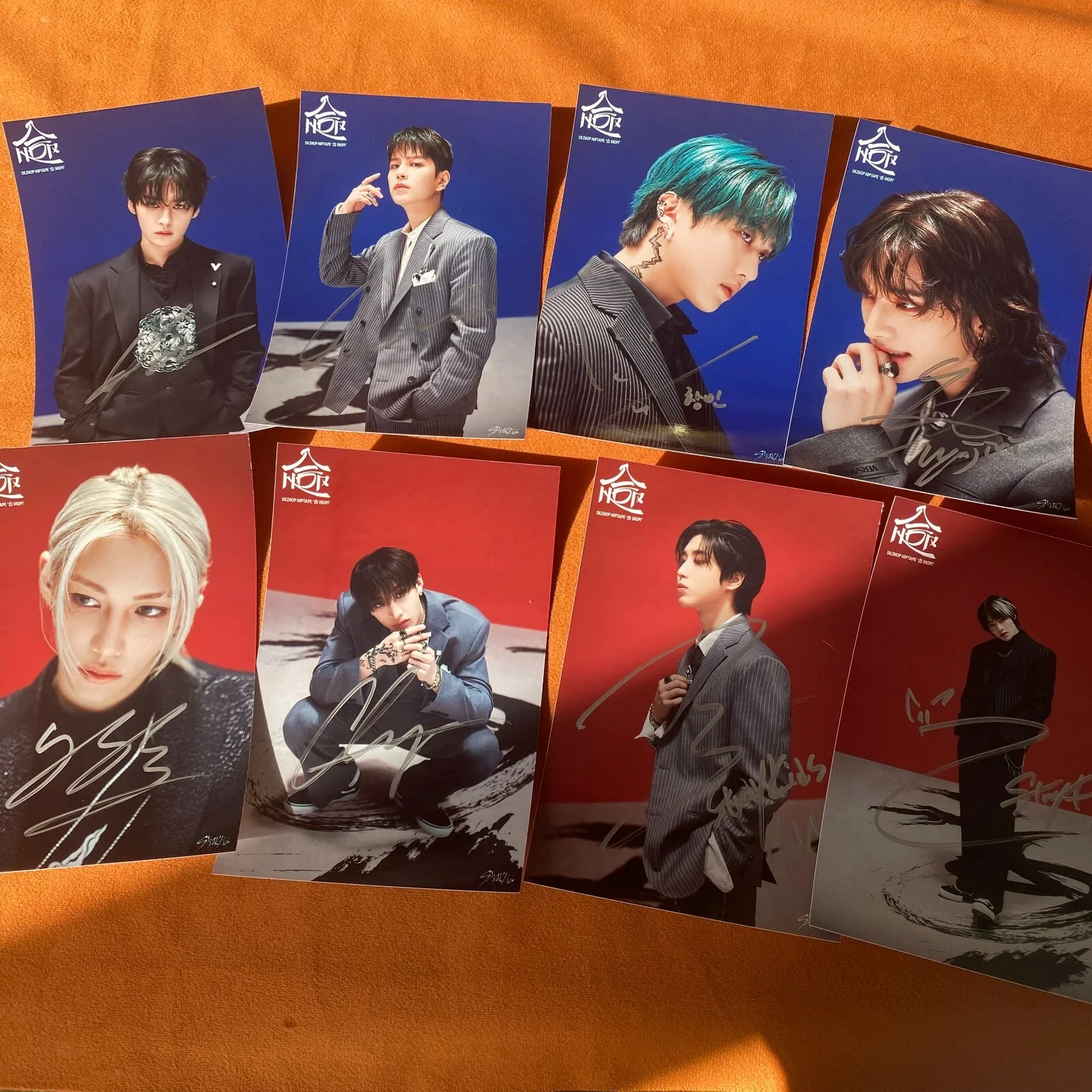 STRAY KIDS 合 HOP WALKING ON WATER AUTOGRAPHED SIGNED PHOTO 4*6 K-POP 2024E #MUGS, изображение 2