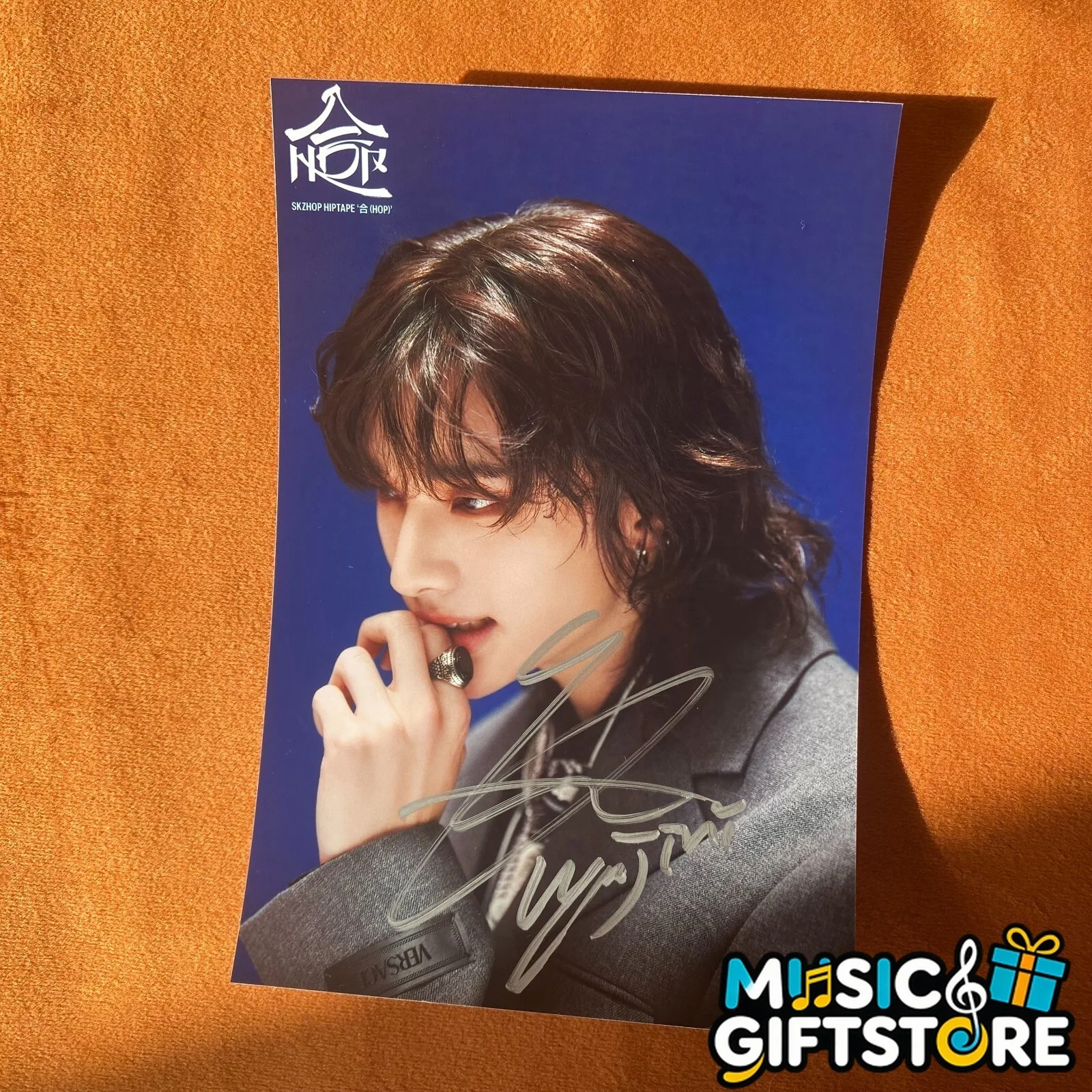 STRAY KIDS 合 HOP WALKING ON WATER AUTOGRAPHED SIGNED PHOTO 4*6 K-POP 2024E #MUGS, изображение 4