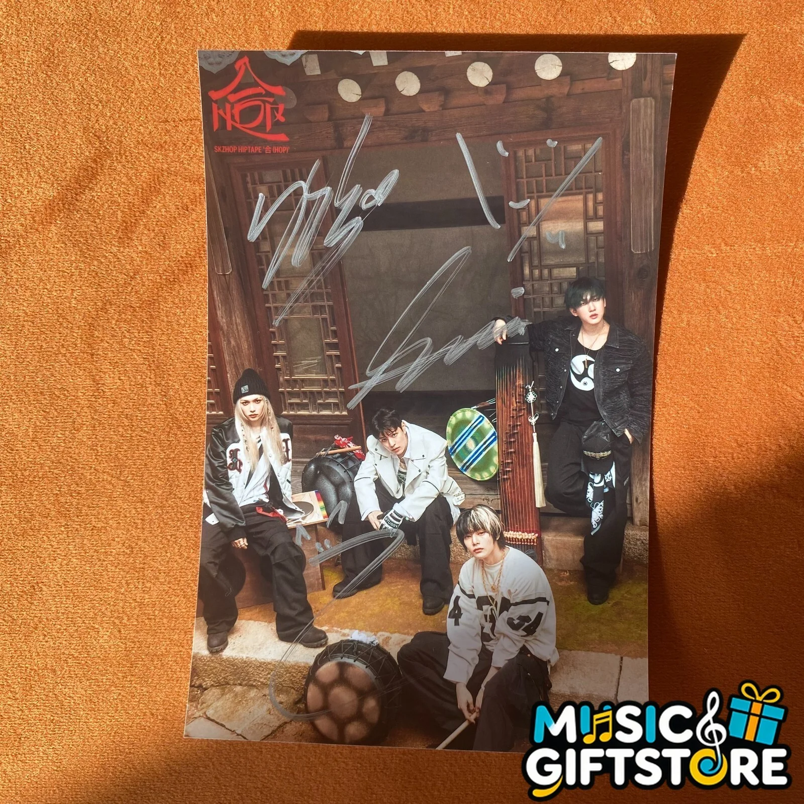 STRAY KIDS 合 HOP WALKIN ON WATER AUTOGRAPHED SIGNED GROUP PHOTO K-POP 2024B #MUG, изображение 3