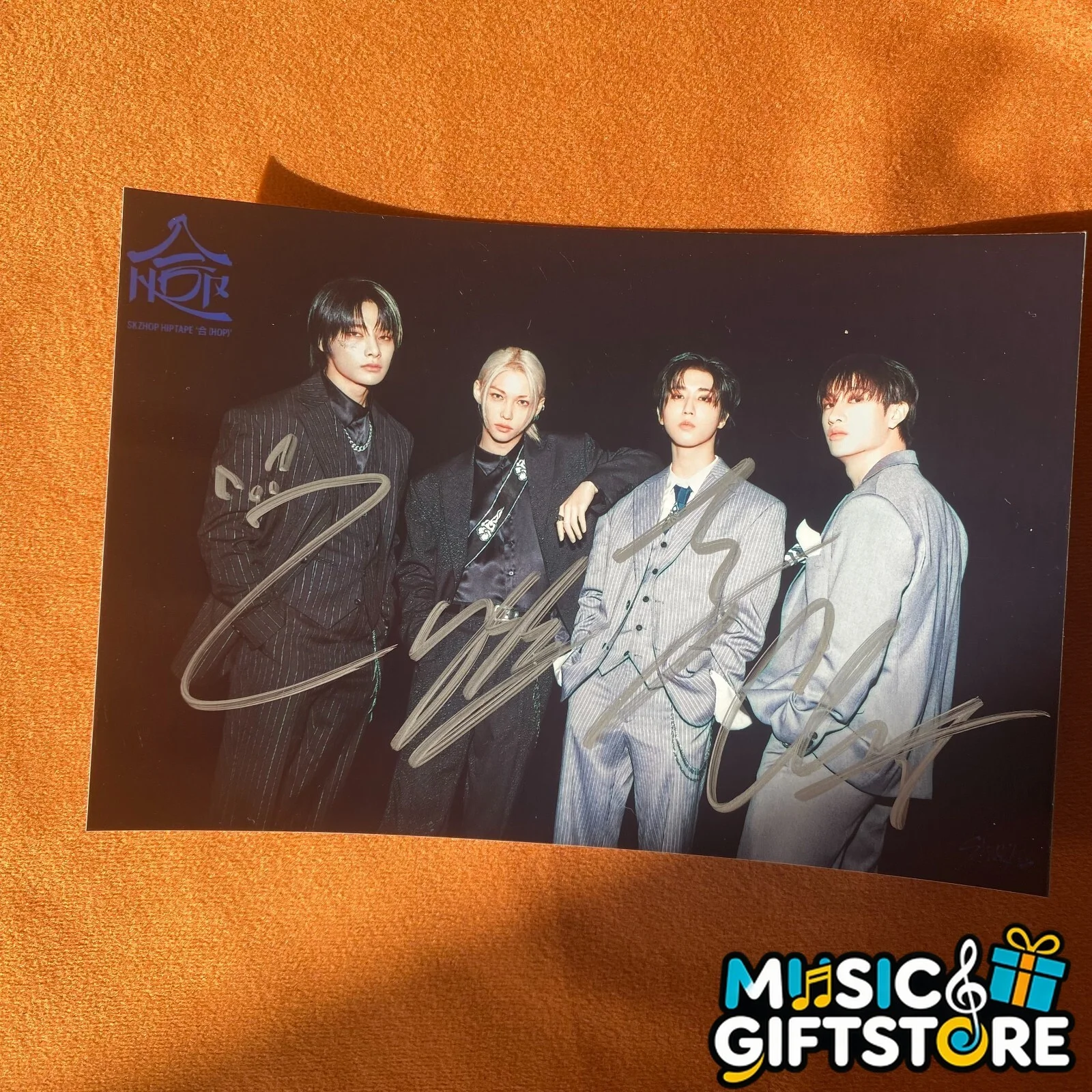 STRAY KIDS 合 HOP WALKIN ON WATER AUTOGRAPHED SIGNED GROUP PHOTO K-POP 2024B #MUG, изображение 4