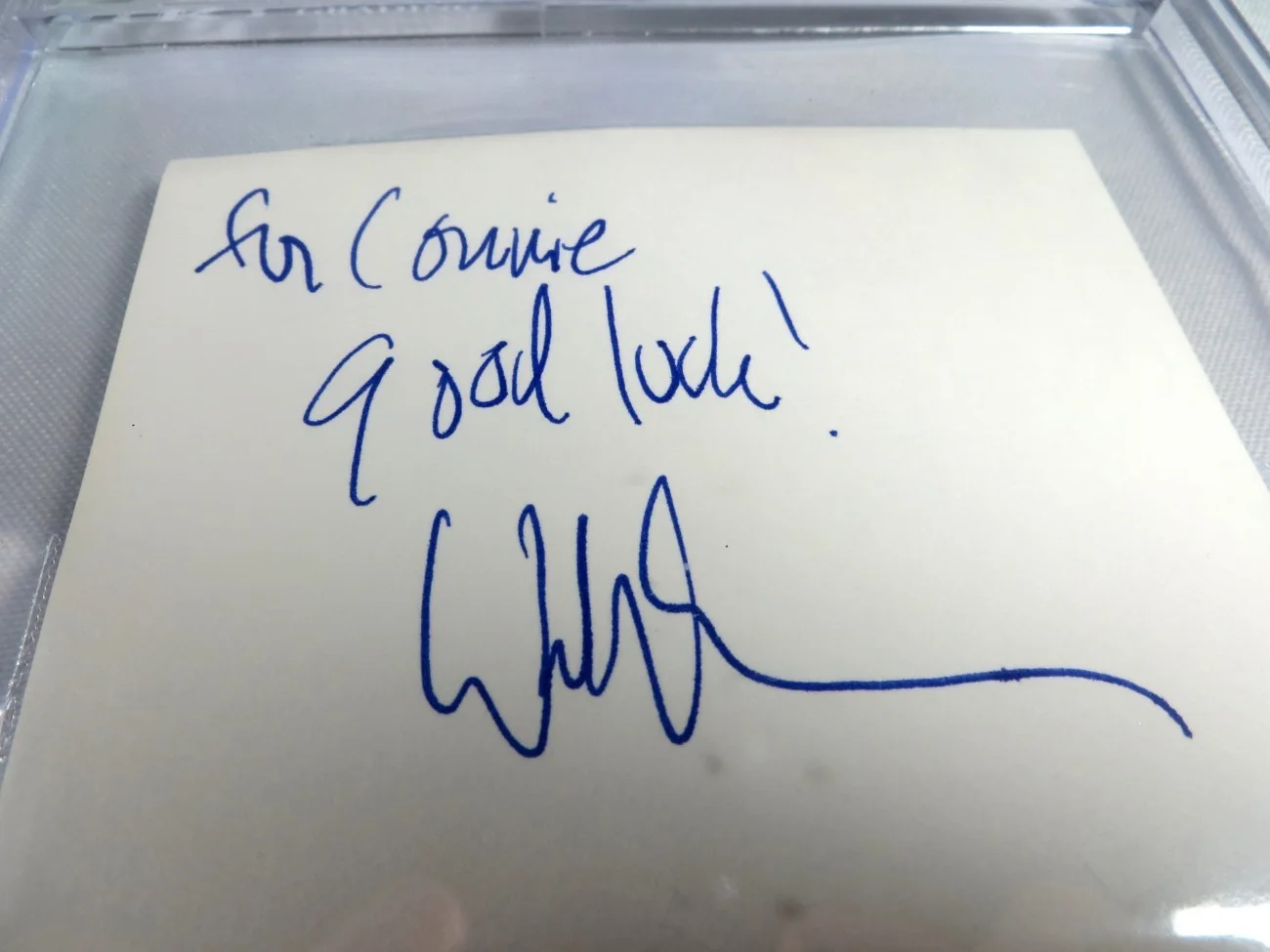 Walter Becker Signed Index Card Steely Dan Original Member BAS Auto Grade 10, image 2