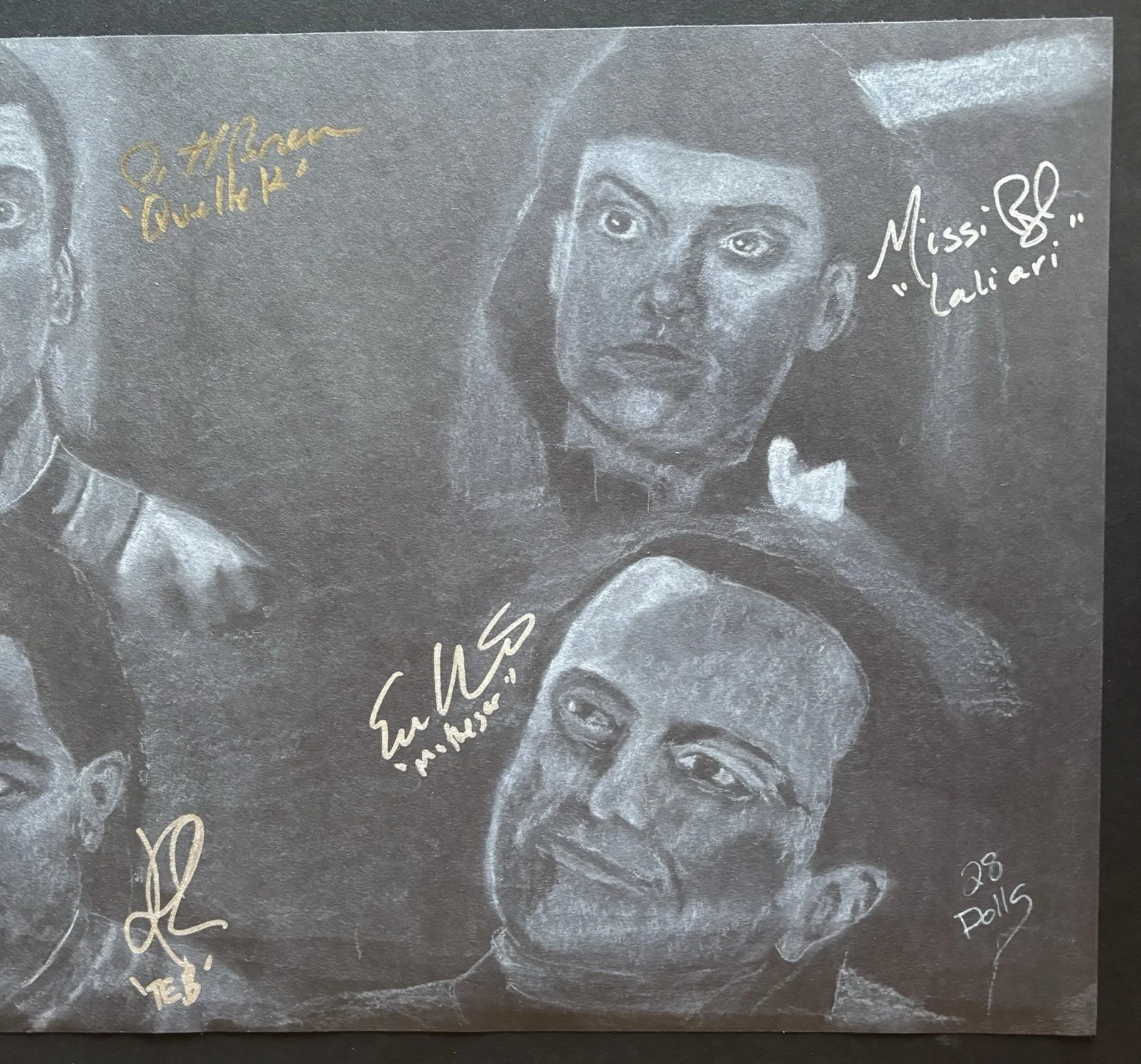 Enrico Colantoni, Missi Pyle, Patrick Breen, Jed Rees — Galaxy Quest cast signed art Enrico Colantoni Miss Pyle Jed Rees Breen auto 4X, изображение 2