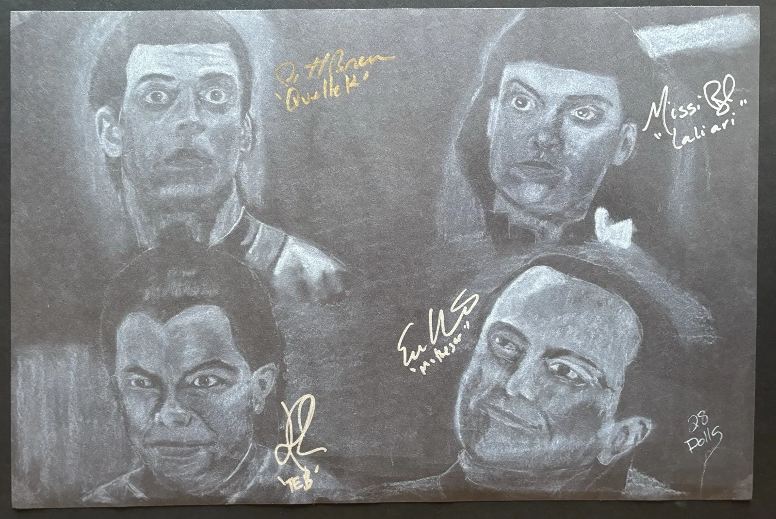 Enrico Colantoni, Missi Pyle, Patrick Breen, Jed Rees — Galaxy Quest cast signed art Enrico Colantoni Miss Pyle Jed Rees Breen auto 4X, изображение 3