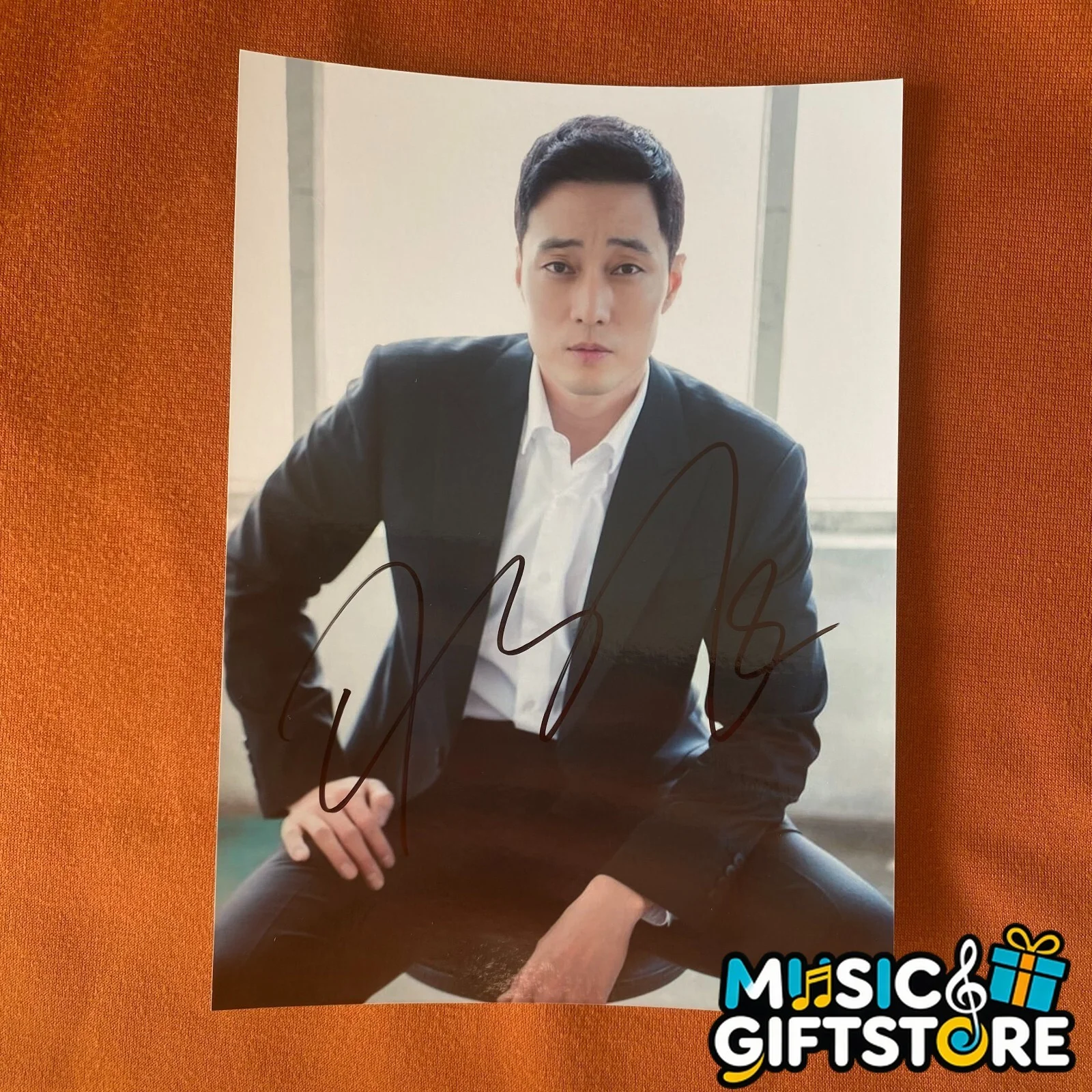 So Ji Sub Autographed Signed Photo Autographs 4*6 K-POP 2024A #MUGS, изображение 4