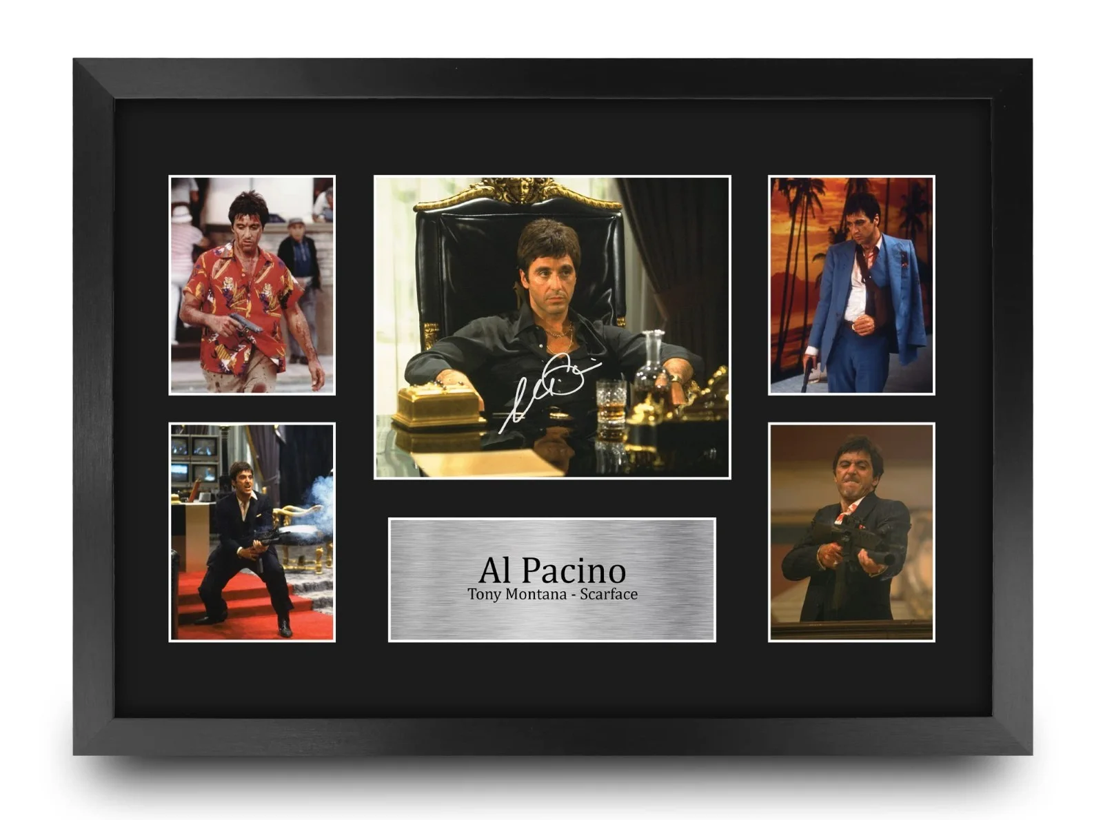 Scarface Tony Montana 16x12 Framed Autographed Print - Movie Memorabilia Gift, изображение 2