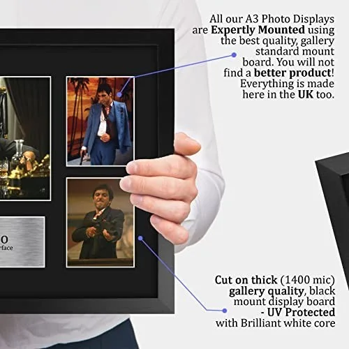 Scarface Tony Montana 16x12 Framed Autographed Print - Movie Memorabilia Gift, изображение 5