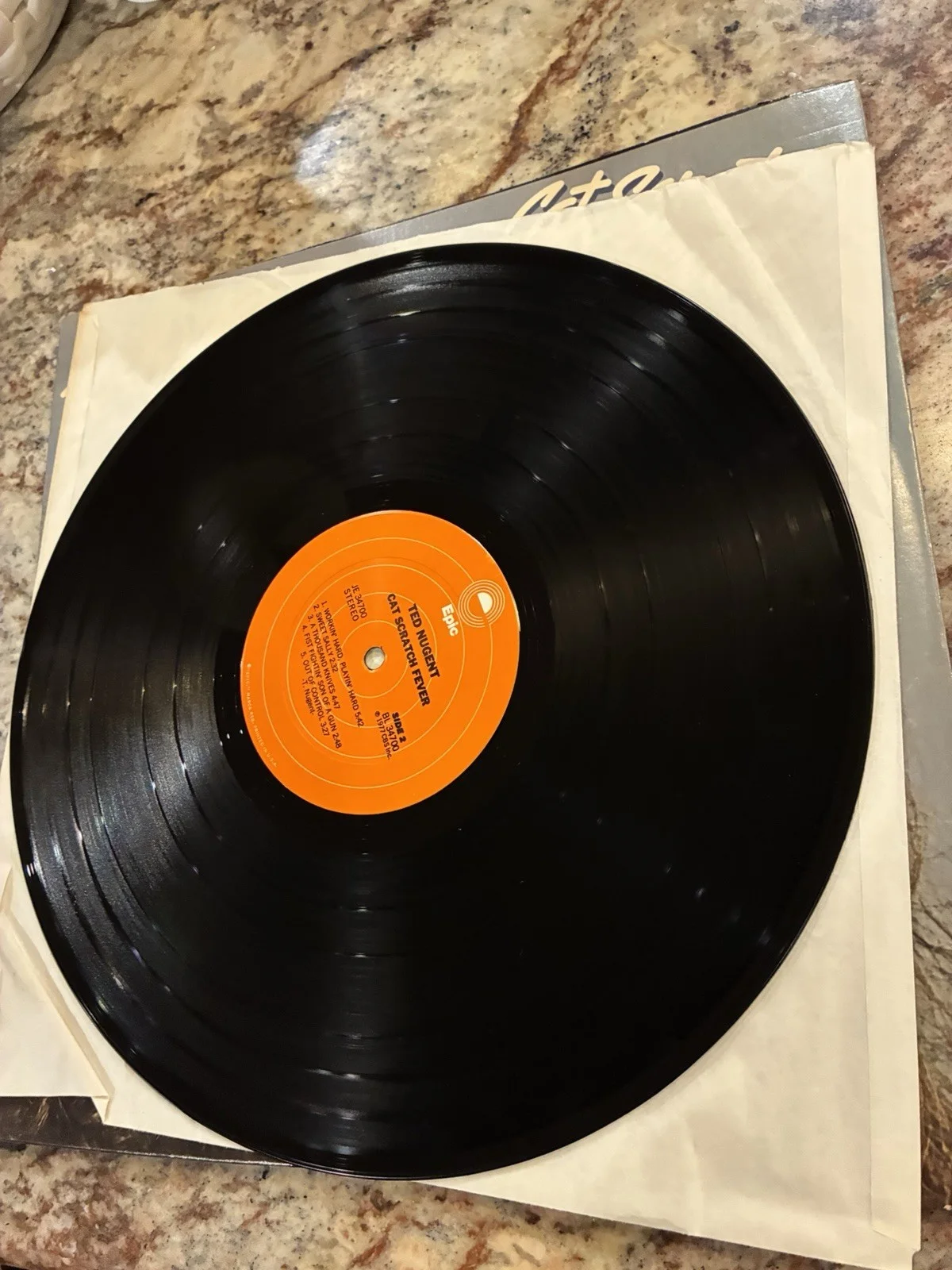 Ted Nugent Cat Scratch Fever Original Vinyl Record JE 34700, image 5