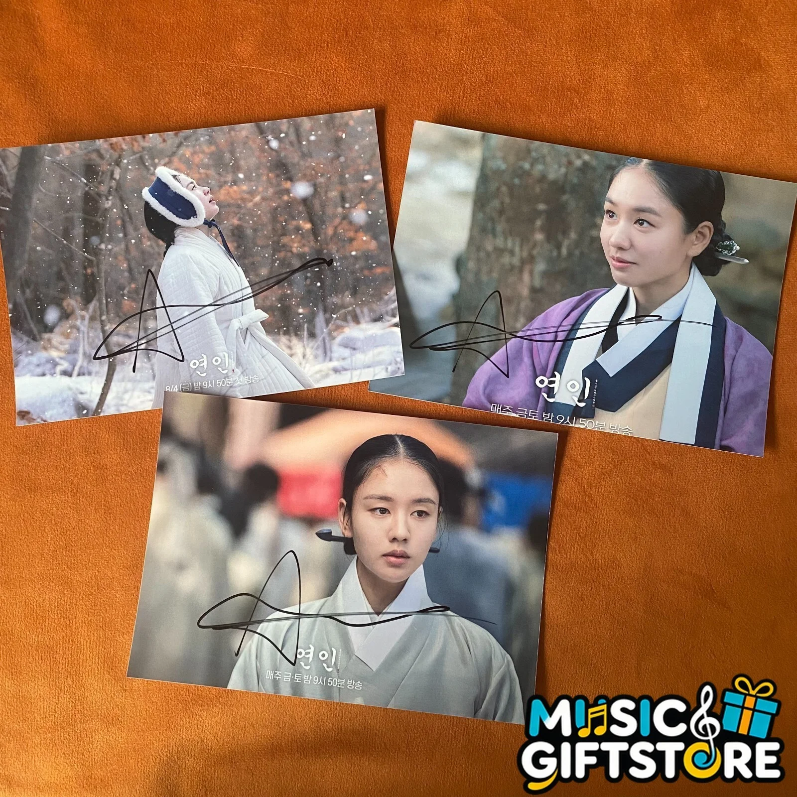 My Dearest Ahn Eun Jin Autographed Signed Photo K-POP Collection 4*6 2023B #MUGS, изображение 2