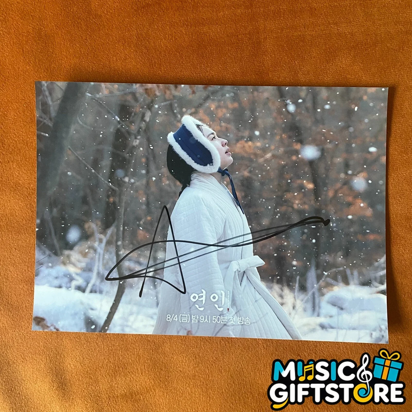 My Dearest Ahn Eun Jin Autographed Signed Photo K-POP Collection 4*6 2023B #MUGS, изображение 3
