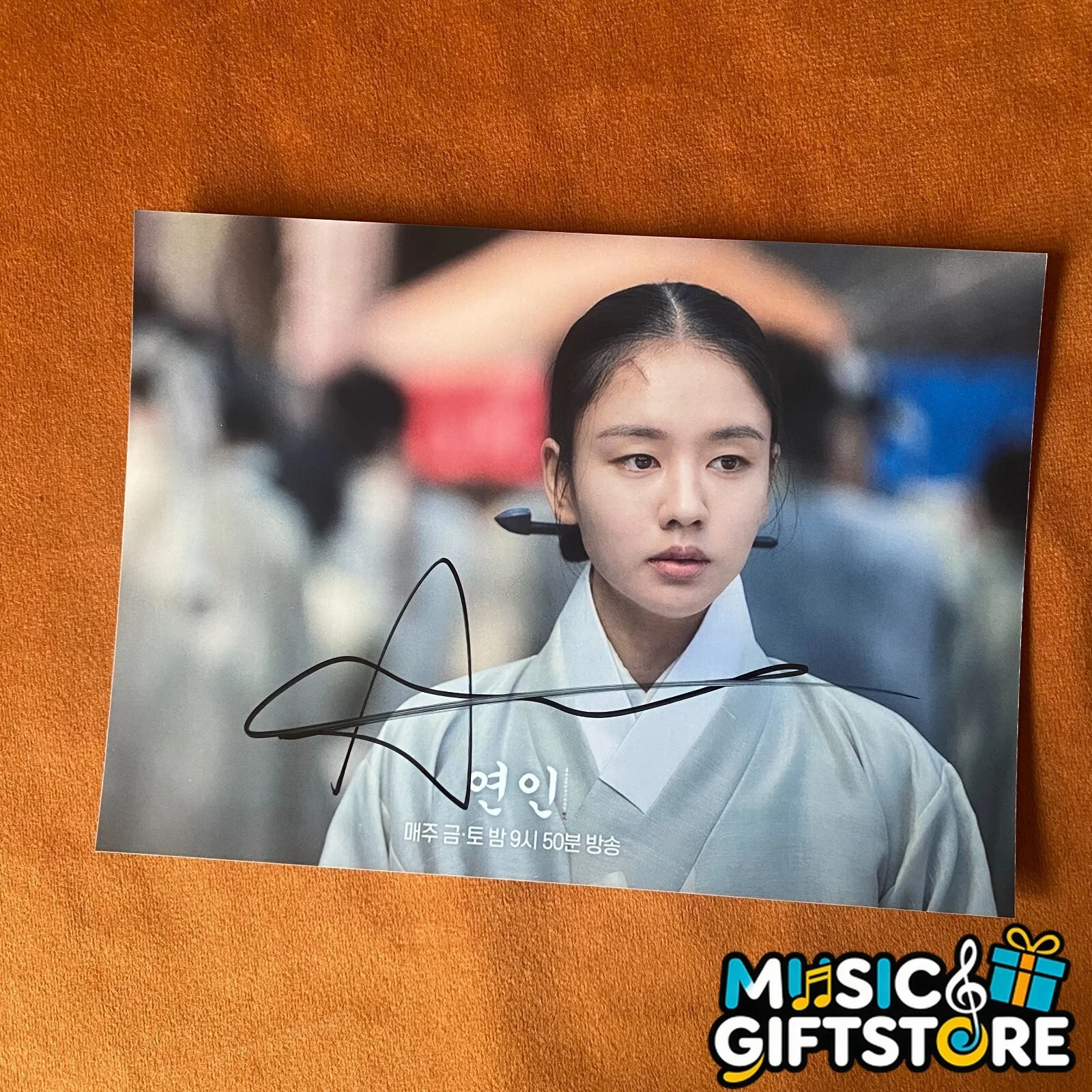 My Dearest Ahn Eun Jin Autographed Signed Photo K-POP Collection 4*6 2023B #MUGS, изображение 4