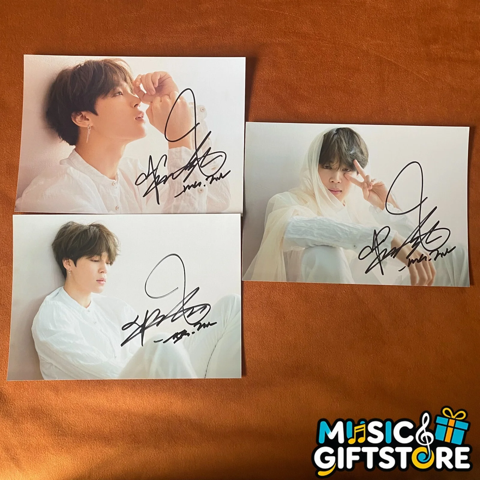 BTS JIMIN AUTOGRAPHED SIGNED PHOTO LOVE YOURSELF 转 TEAR K-POP 4*6 2022 #MUGS, изображение 2