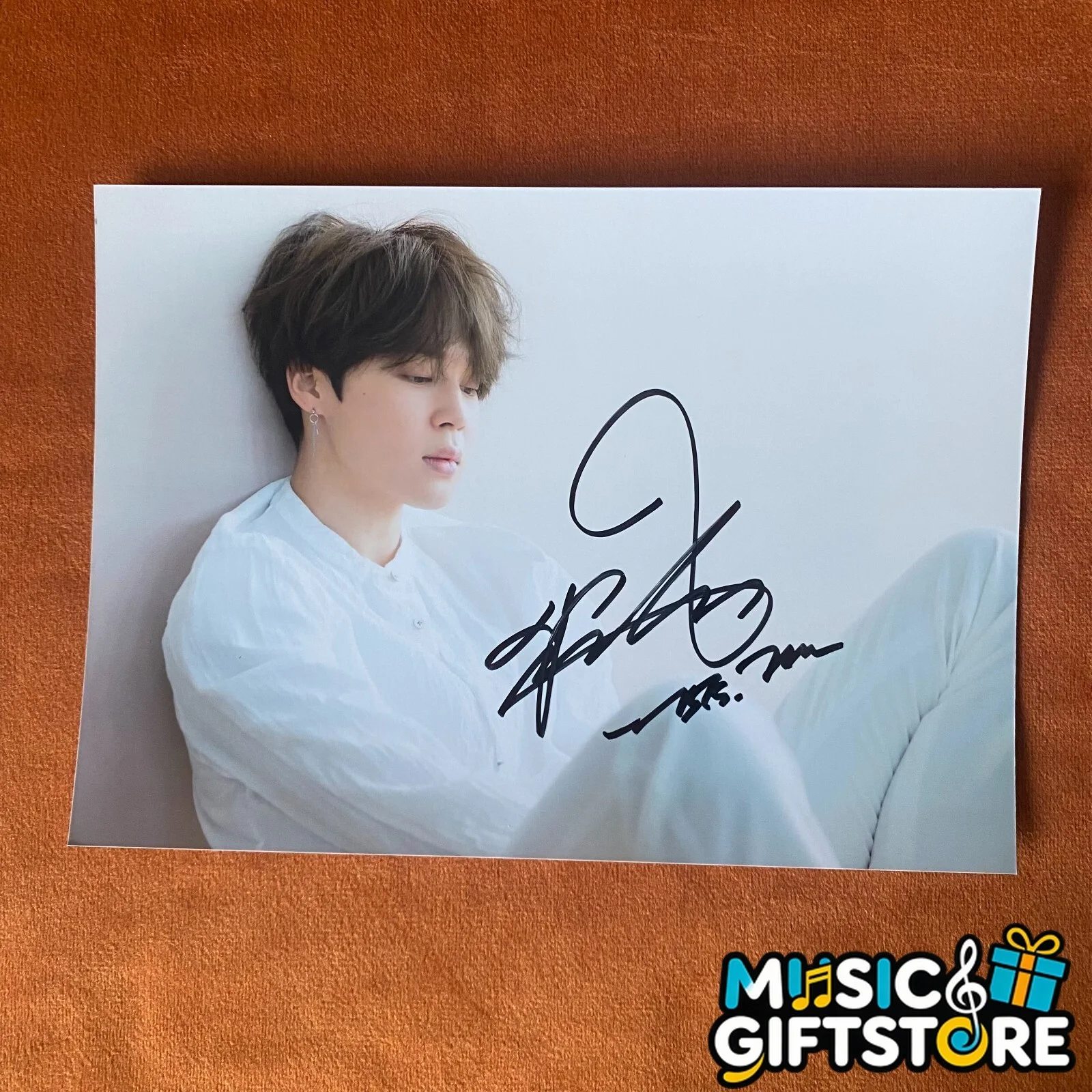 BTS JIMIN AUTOGRAPHED SIGNED PHOTO LOVE YOURSELF 转 TEAR K-POP 4*6 2022 #MUGS, изображение 3