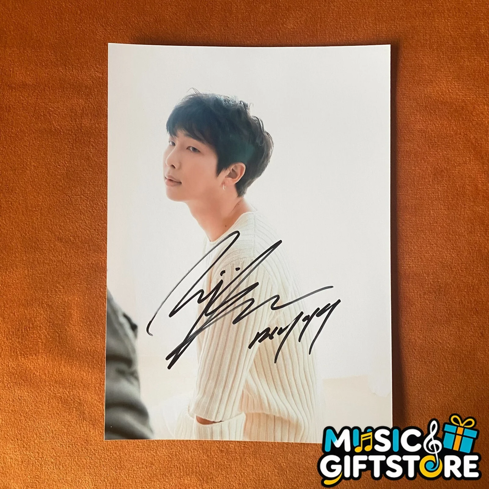 BTS RM AUTOGRAPHED SIGNED PHOTO LOVE YOURSELF 转 TEAR K-POP 4*6 2022 #MUGS, image 3