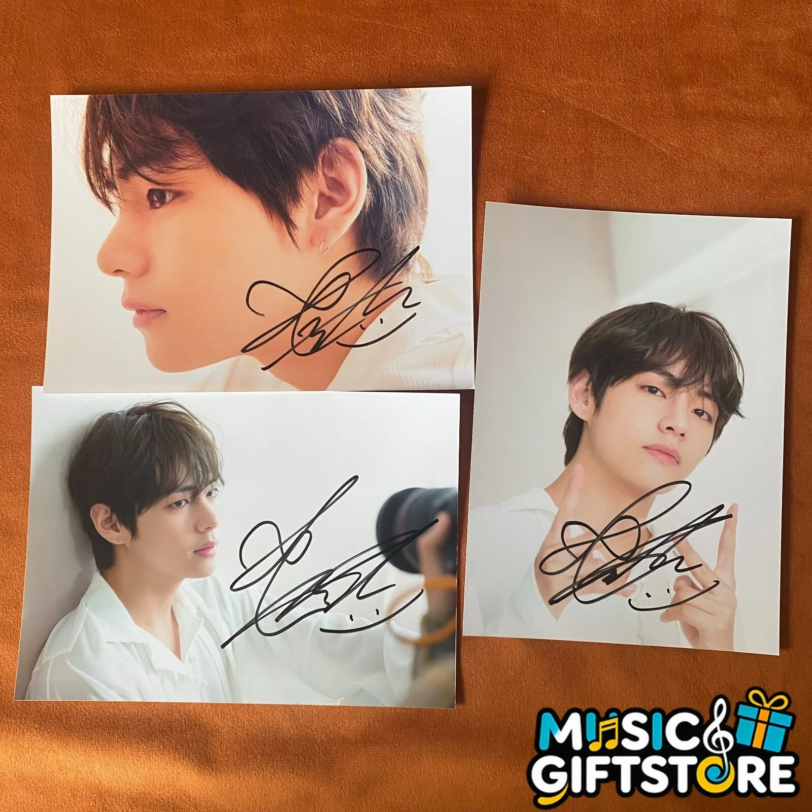 BTS V AUTOGRAPHED SIGNED PHOTO LOVE YOURSELF 转 TEAR K-POP 4*6 2022 #MUGS, image 2