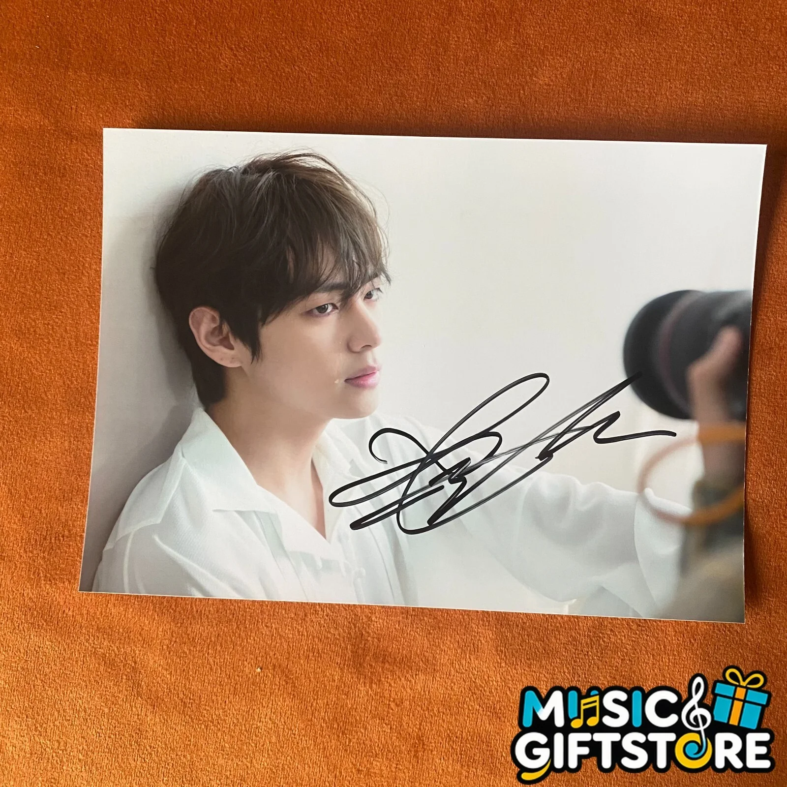 BTS V AUTOGRAPHED SIGNED PHOTO LOVE YOURSELF 转 TEAR K-POP 4*6 2022 #MUGS, image 3