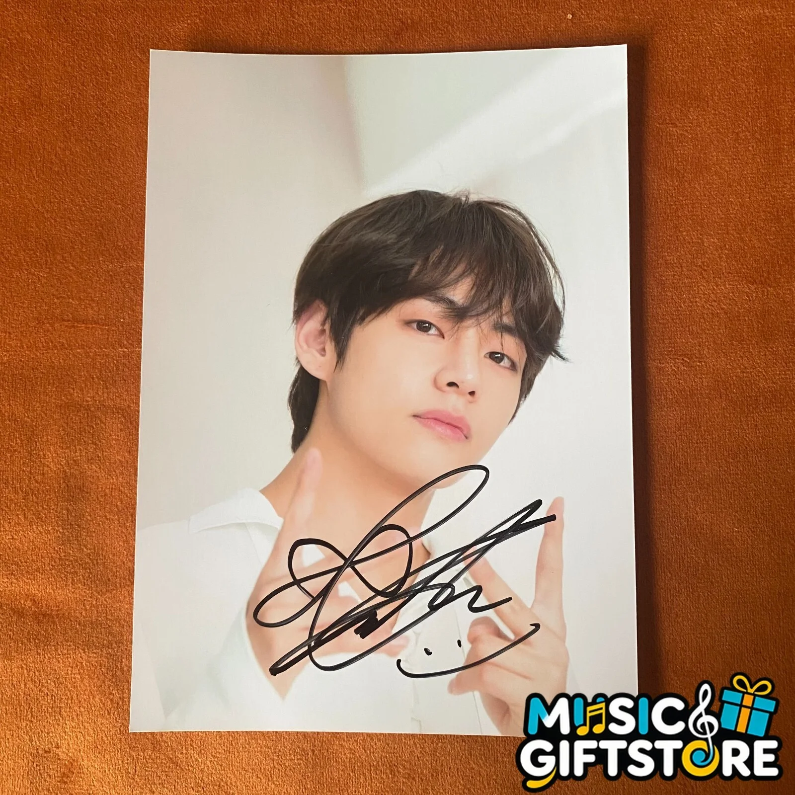 BTS V AUTOGRAPHED SIGNED PHOTO LOVE YOURSELF 转 TEAR K-POP 4*6 2022 #MUGS, image 4