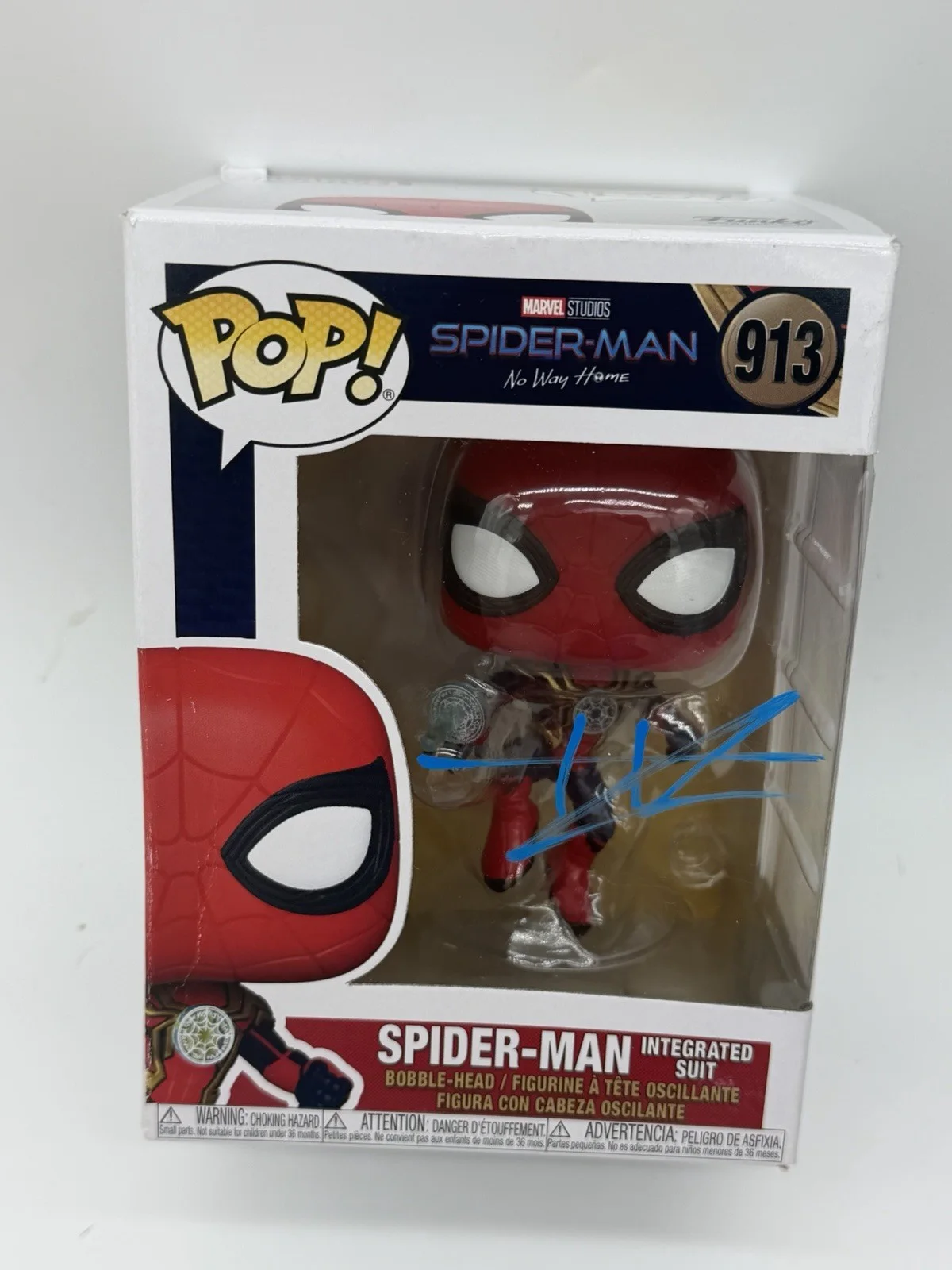 Tom Holland — Tom Holland Signed Spider Man Funko Pop 923 No Way Home Video Proof K Pop Demon