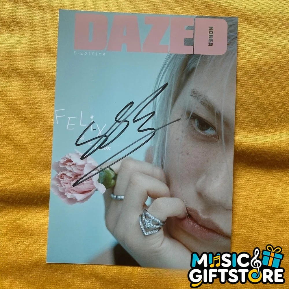 Stray Kids FELIX Felix Photo Autographed Signed K-POP Collection 4*6 2026 #MUGS, изображение 3