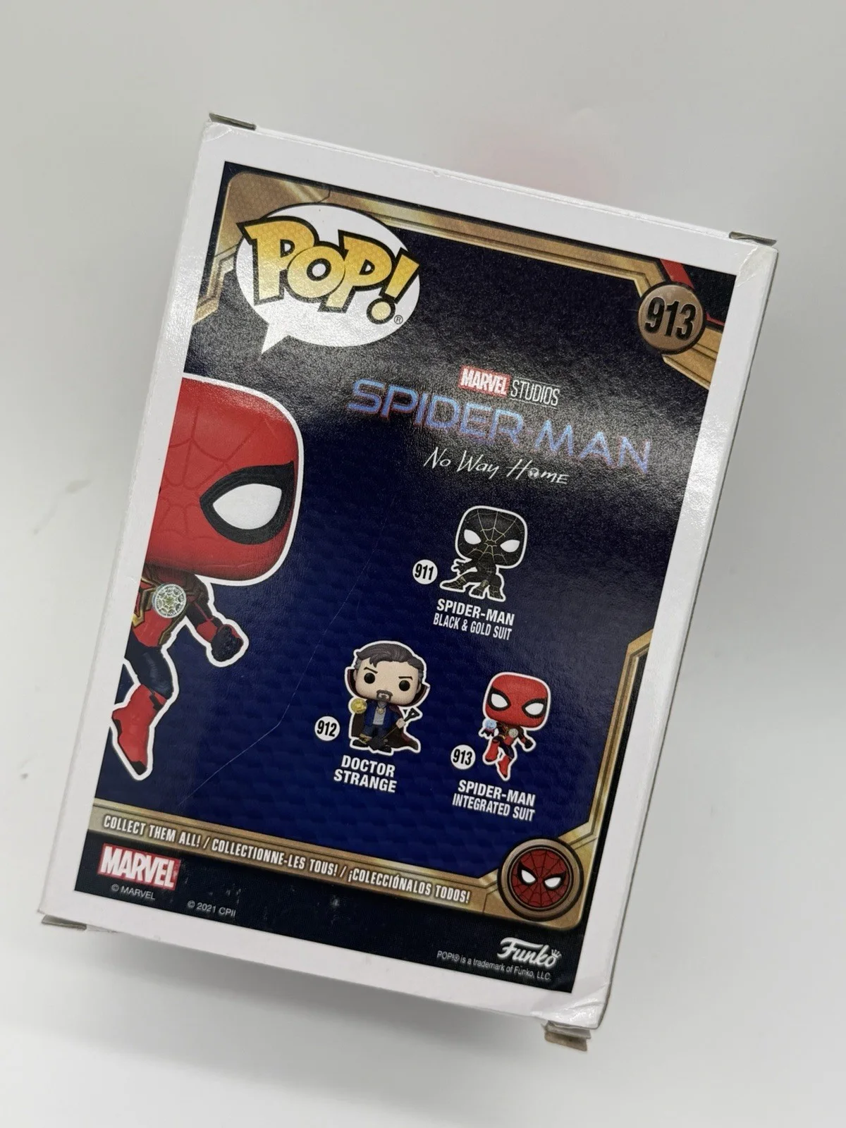 Tom Holland — Tom Holland Signed Spider Man Funko Pop 913 No Way Home Video Proof Iron Man, image 4