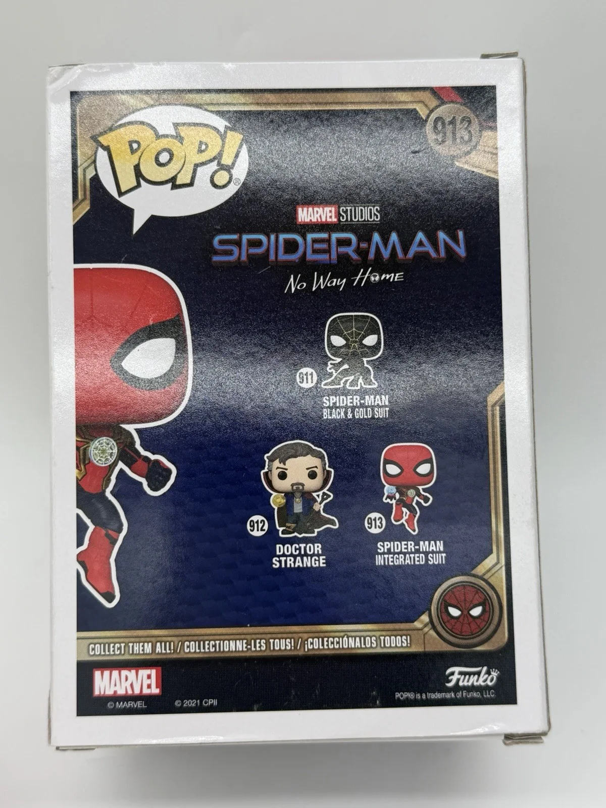 Tom Holland — Tom Holland Signed Spider Man Funko Pop 913 No Way Home Video Proof Bad Bunny, image 4