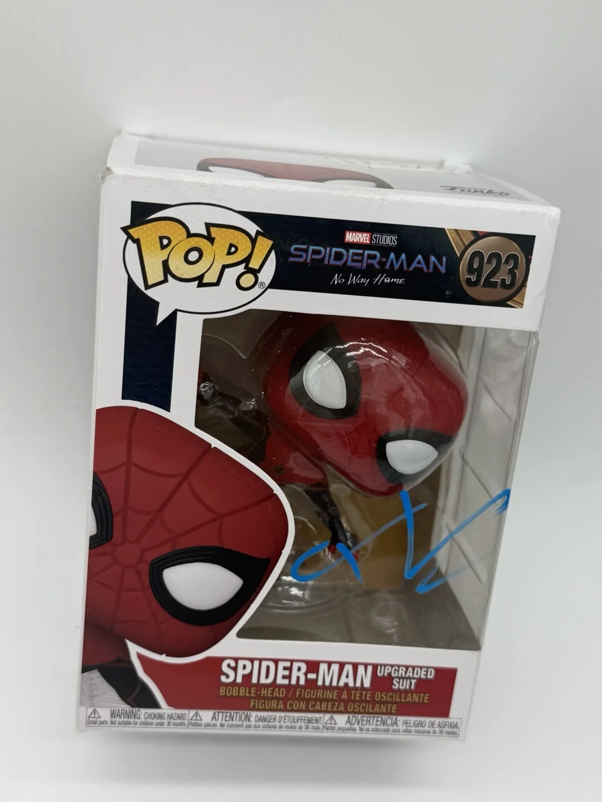 Tom Holland — Tom Holland Signed Spider Man Funko Pop 923 No Way Home Video Proof Bad Bunny