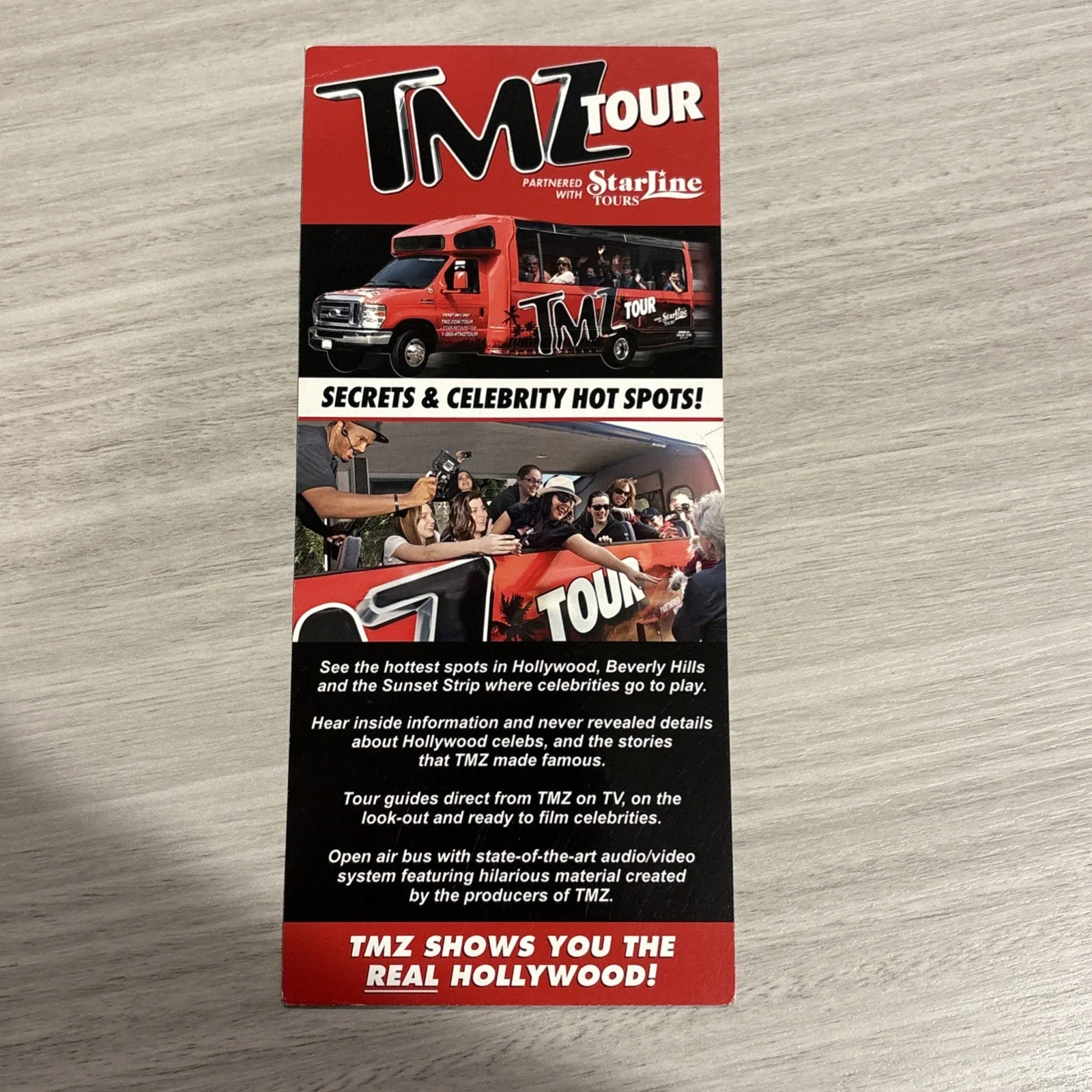 Harvey Levin — TMZ Starline Tour card Autographed By Harvey Levin, изображение 3
