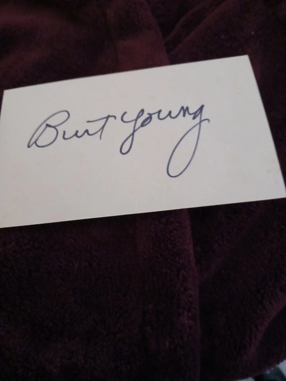 Burt Young — 1978 Signed BURT YOUNG Photo And Index Card - In Rocky, изображение 3