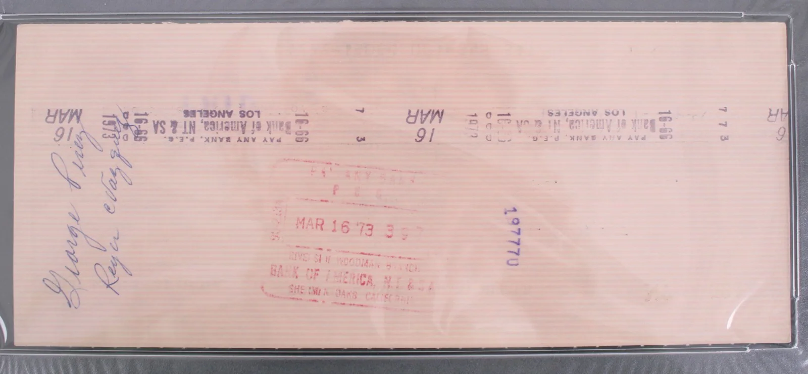 1973 Rob Reiner "All In The Family's Meathead" Signed Check (PSA/DNA Slabbed), image 2