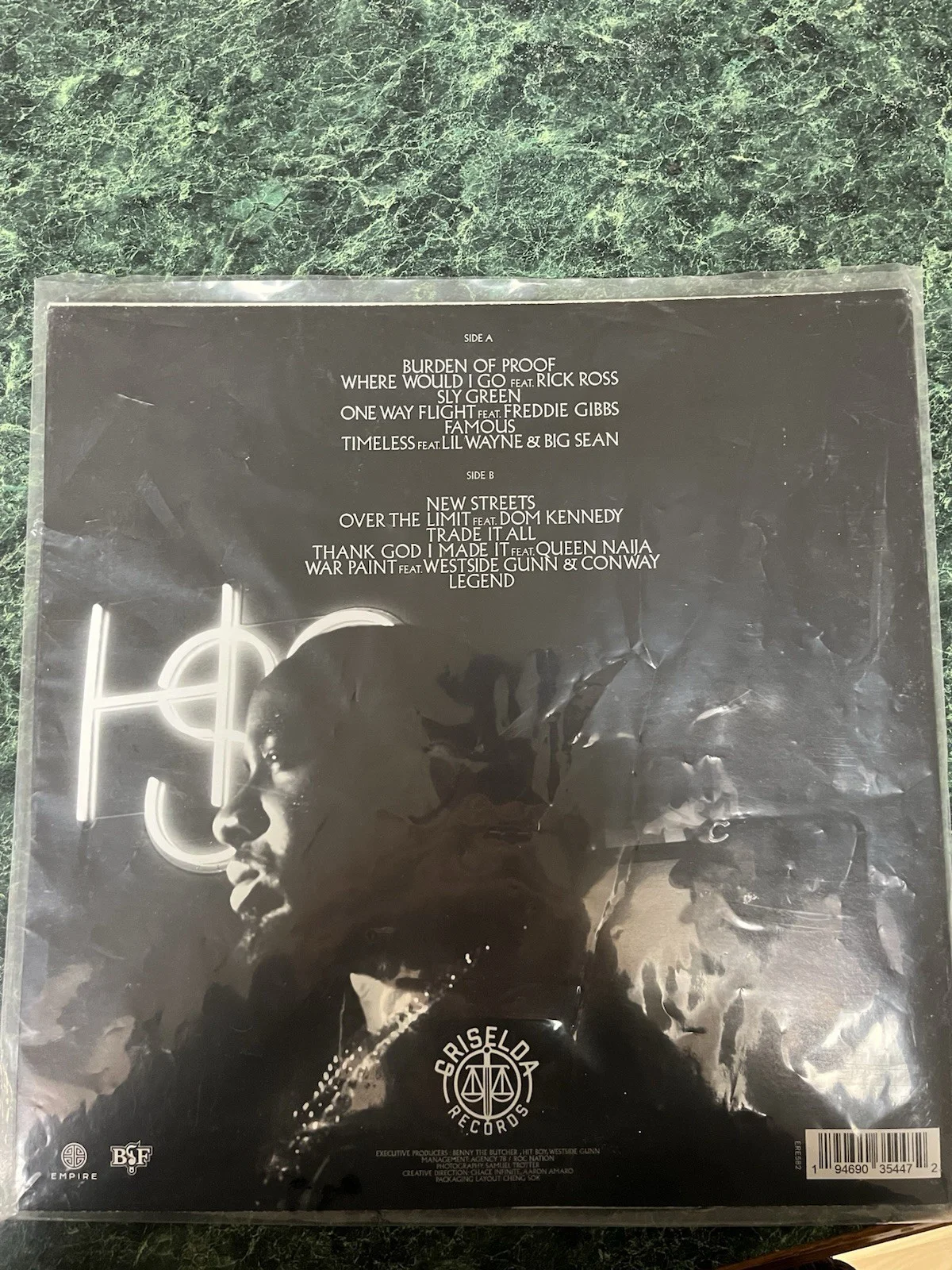Autographed Benny the Butcher "Burden of Proof" Vinyl Record / Griselda Records, image 2