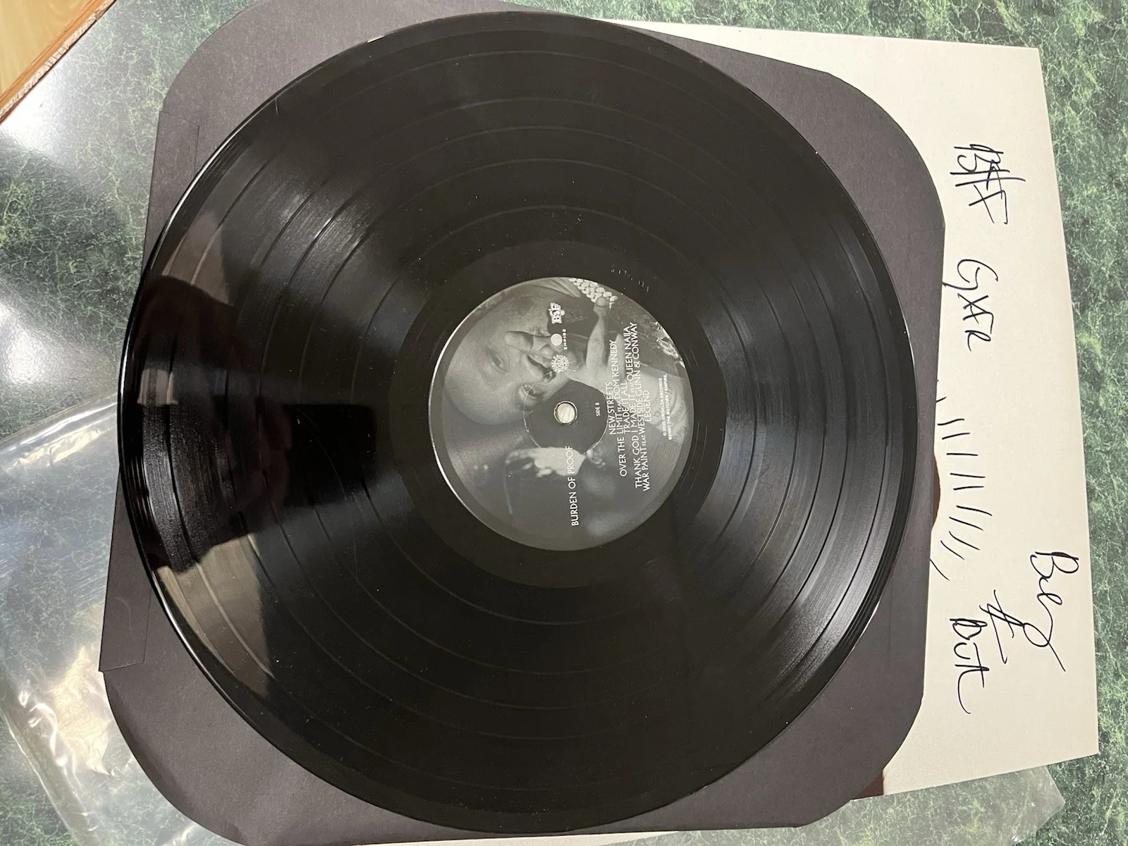 Autographed Benny the Butcher "Burden of Proof" Vinyl Record / Griselda Records, image 4