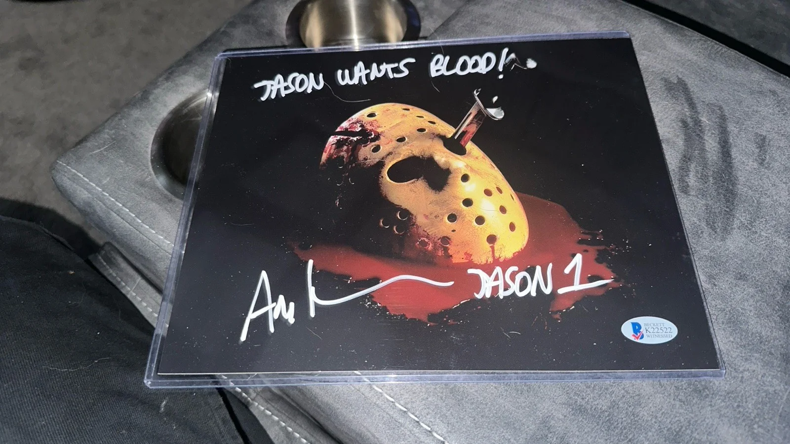 ari lehman signed 8x10 Autographed Beckett Certified Friday The 13Th, изображение 2
