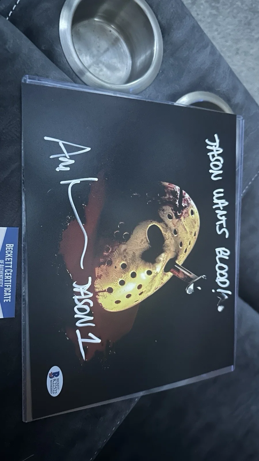ari lehman signed 8x10 Autographed Beckett Certified Friday The 13Th, изображение 4