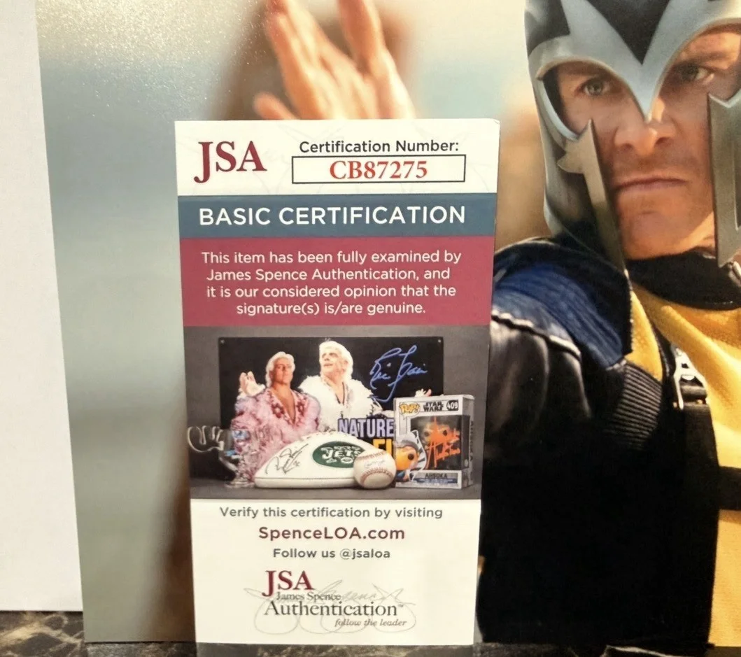 Michael Fassbender — MICHAEL FASSBENDER SIGNED X-MEN FIRST CLASS MAGNETO 8x10 PHOTO JSA COA, изображение 3
