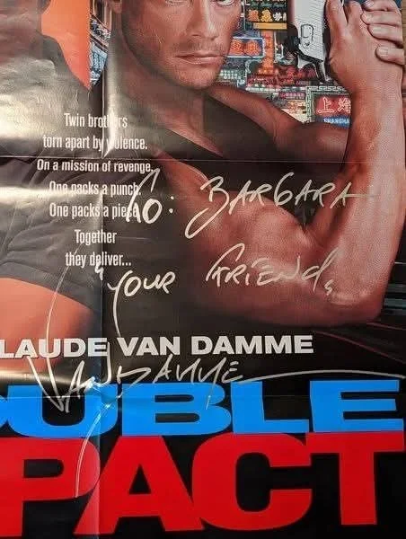 Jean-Claude Van Damme — Double Impact Movie Poster Signed by Jean-Claude Van Damme - 27"X41", изображение 2