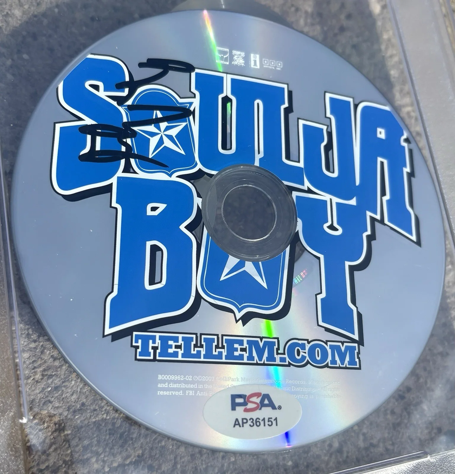 SOULJA BOY SIGNED PSA/DNA Auto Slabbed CD RAP HIP HOP TELL EM Tellem.com, изображение 3