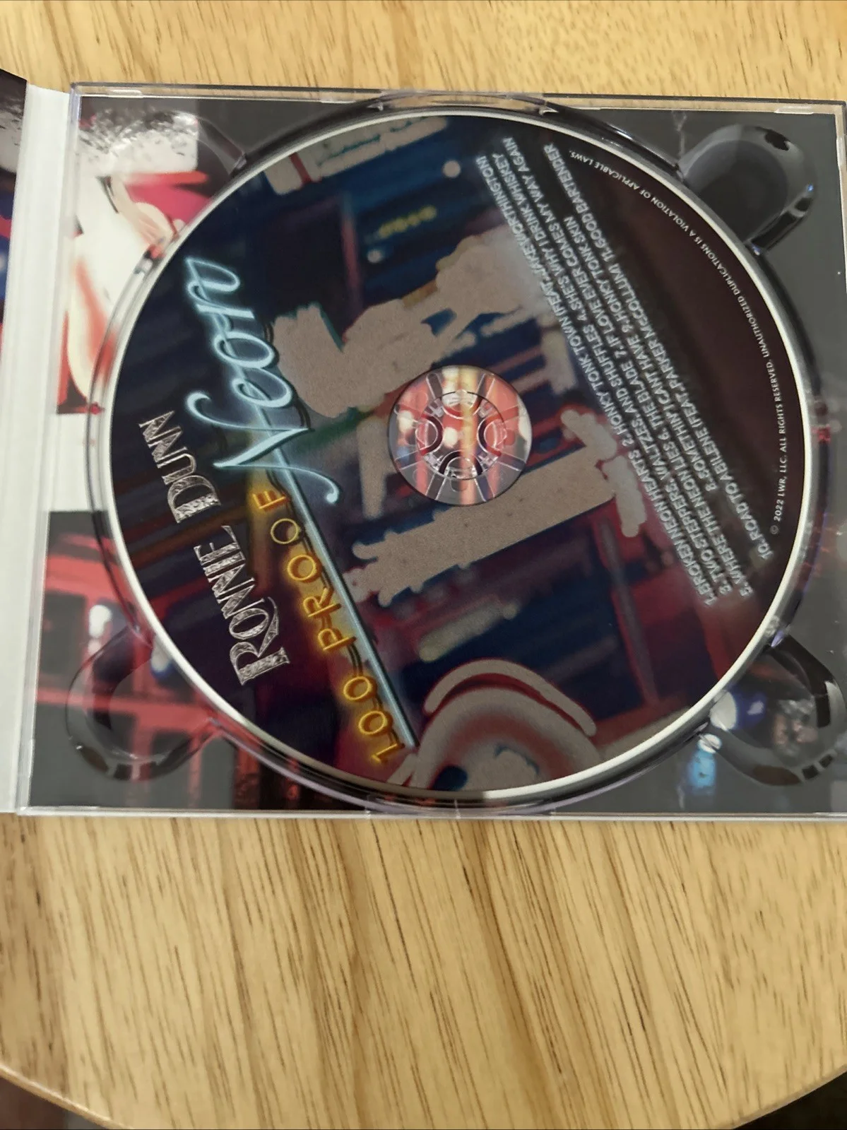 Ronnie Dunn Hand Signed Autograph 100 Proof Neon CD, image 3