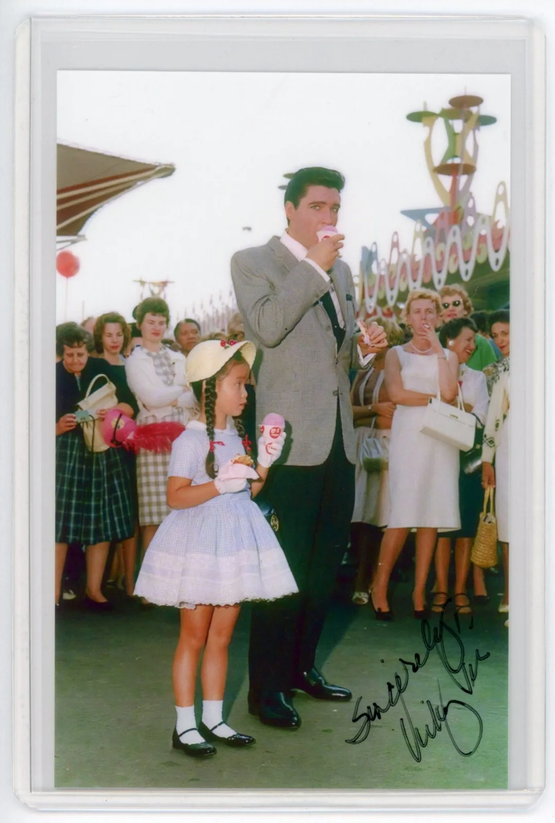 Vicky Tiu — Vicky Tiu Signed Photo - It Happened at the Worlds Fair w/ Elvis Presley