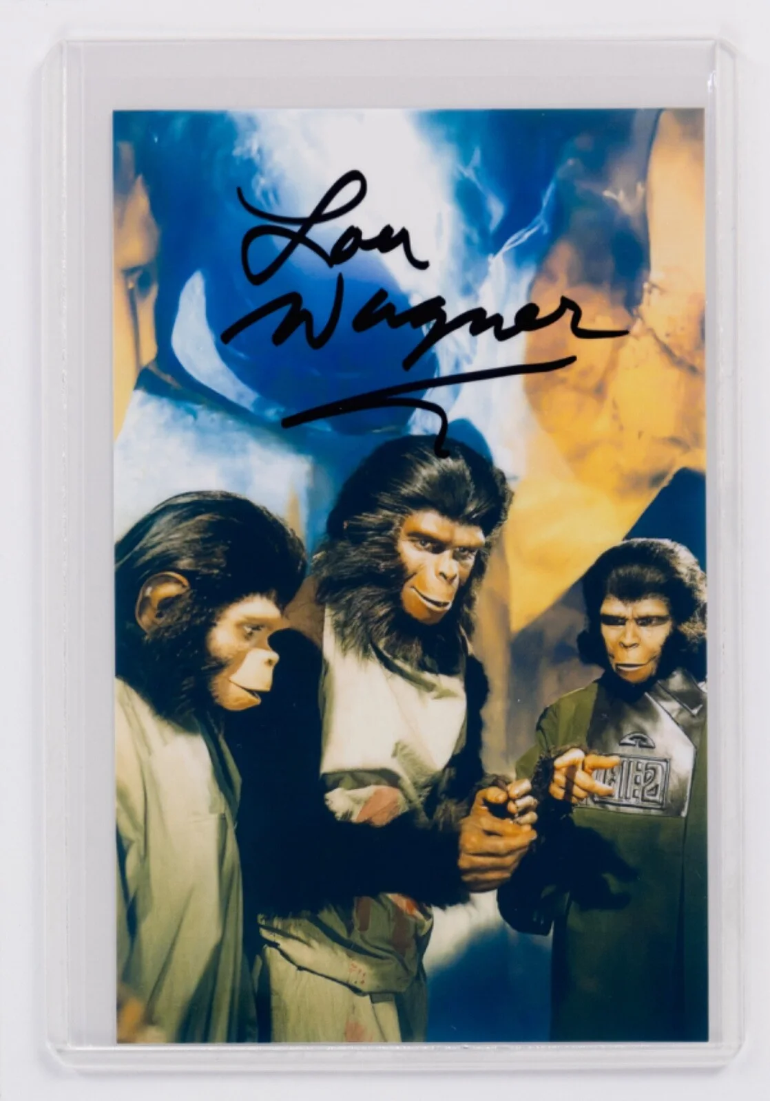 Lou Wagner — Lou Wagner Signed Photo - Planet of the Apes Lucius Chimpanzee Chimp Actor