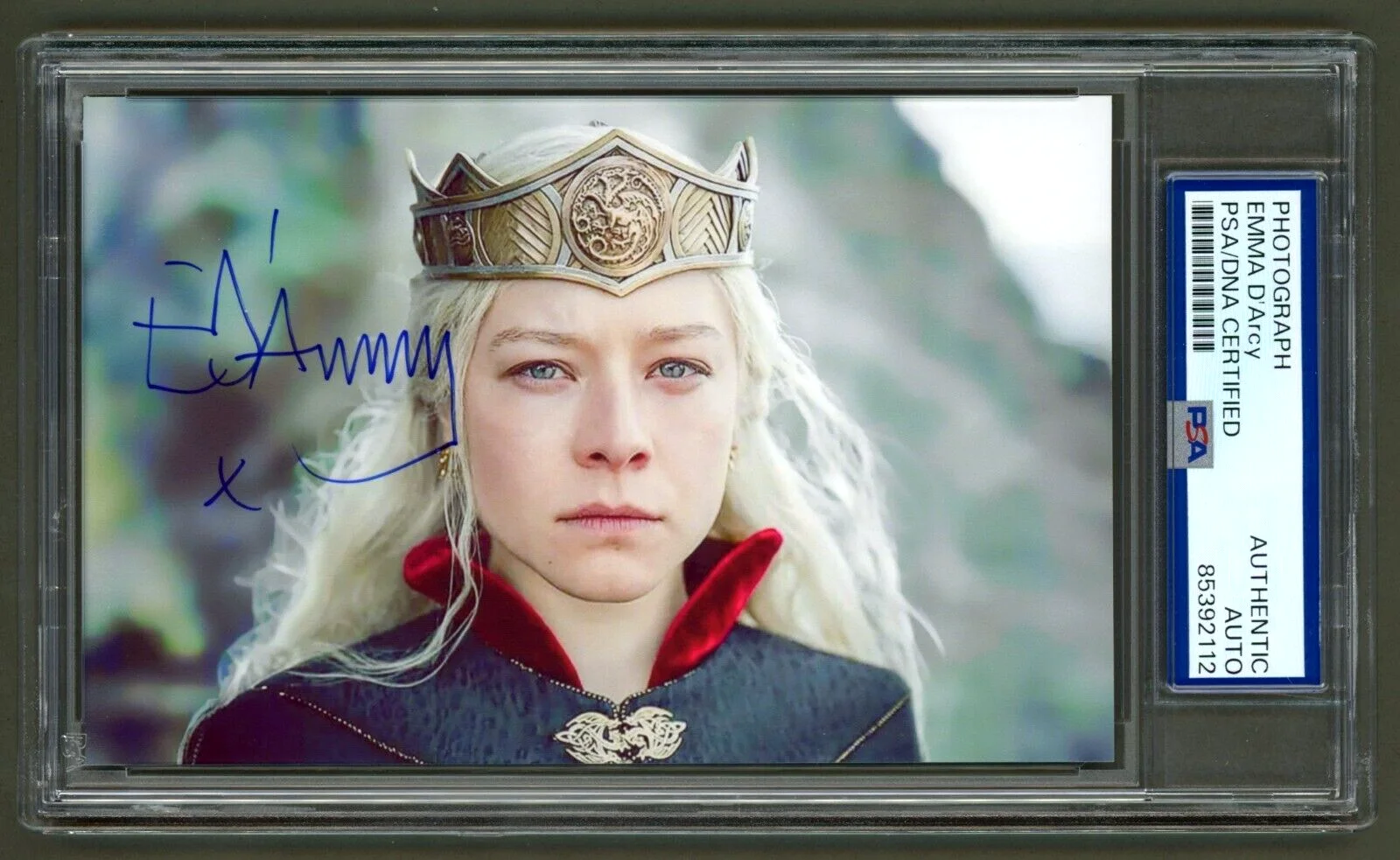 Emma D'Arcy — Emma D'Arcy Signed Photo (PSA) House of the Dragon Rhaenyra Targaryen Actor