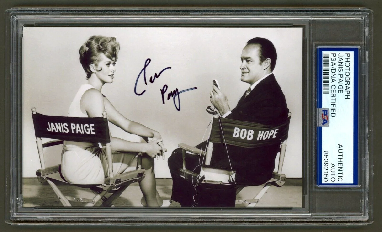 Janis Paige — Janis Paige Signed Photo (PSA) Bachelor in Paradise w/ Bob Hope Old Hollywood