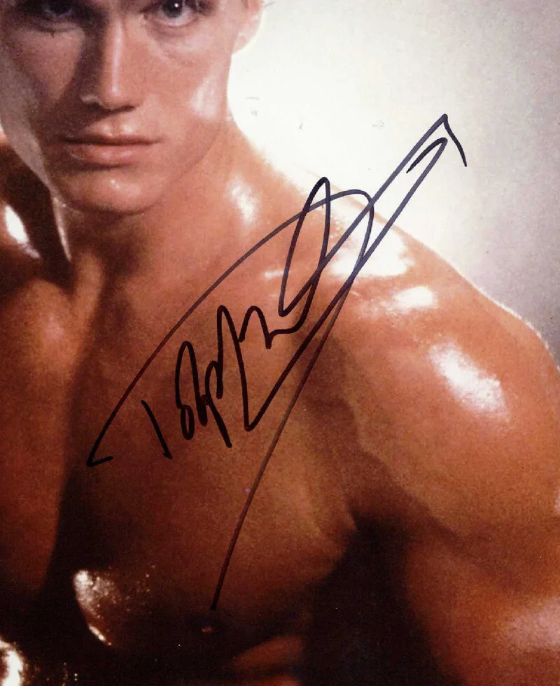 DOLPH LUNDGREN SIGNED AUTOGRAPHED 11x14 PHOTO IVAN DRAGO ROCKY IV BECKETT BAS, изображение 2