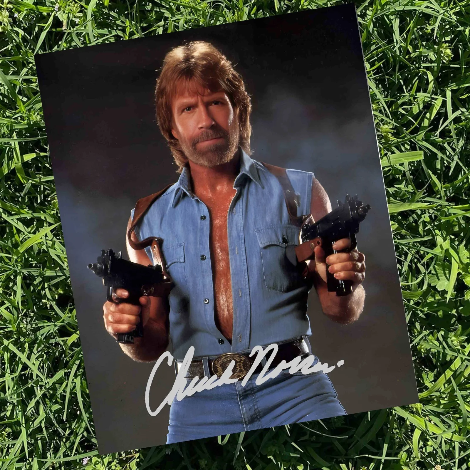 Chuck Norris Autograph Signed REPRINT Martial Arts Legend Action Icon 8x10 Photo, изображение 2