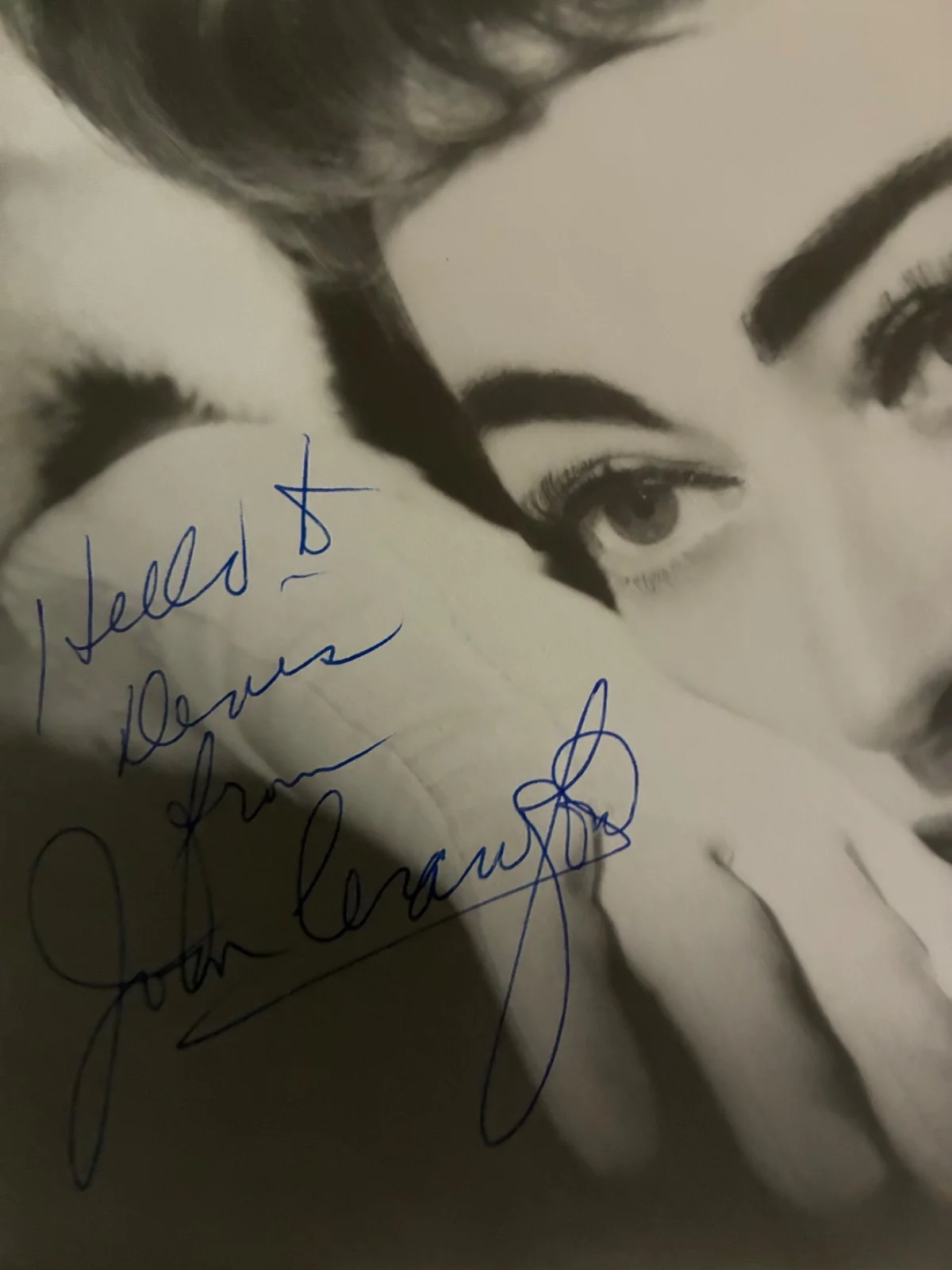Joan Crawford — Authentic JOAN CRAWFORD Signed B&W Portrait - Vintage Hollywood Inscribed 8x10, изображение 2