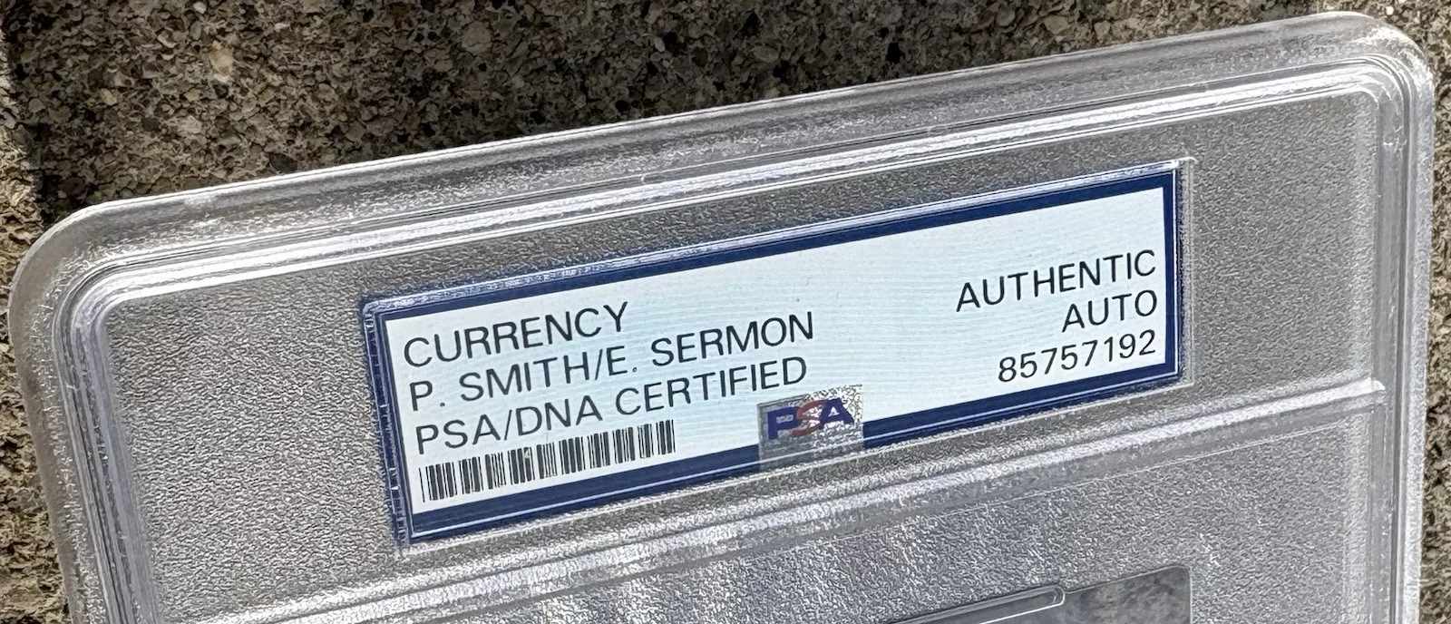 EPMD SIGNED PSA/DNA Auto Slabbed Dollar Bill RAP HIP HOP Erick Sermon Parrish, image 2