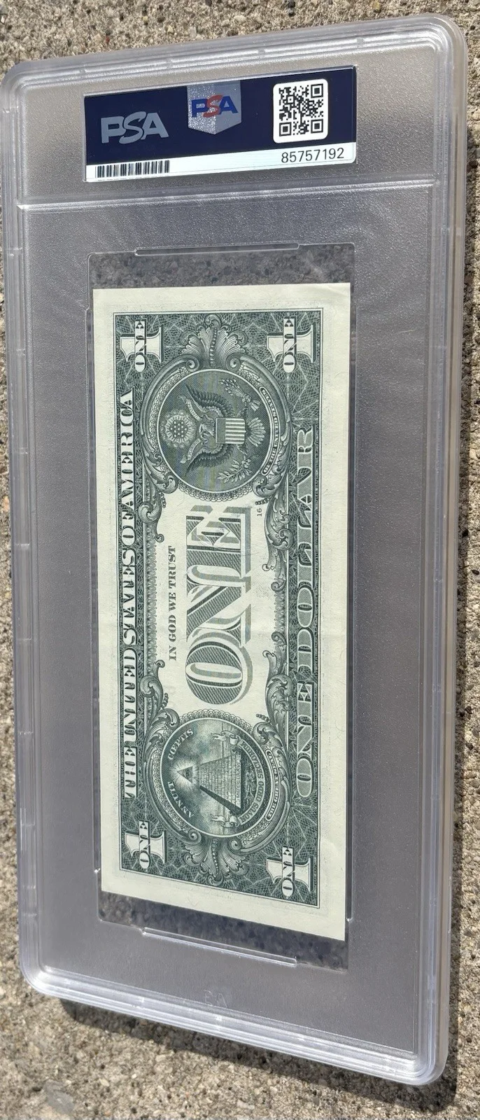 EPMD SIGNED PSA/DNA Auto Slabbed Dollar Bill RAP HIP HOP Erick Sermon Parrish, image 3