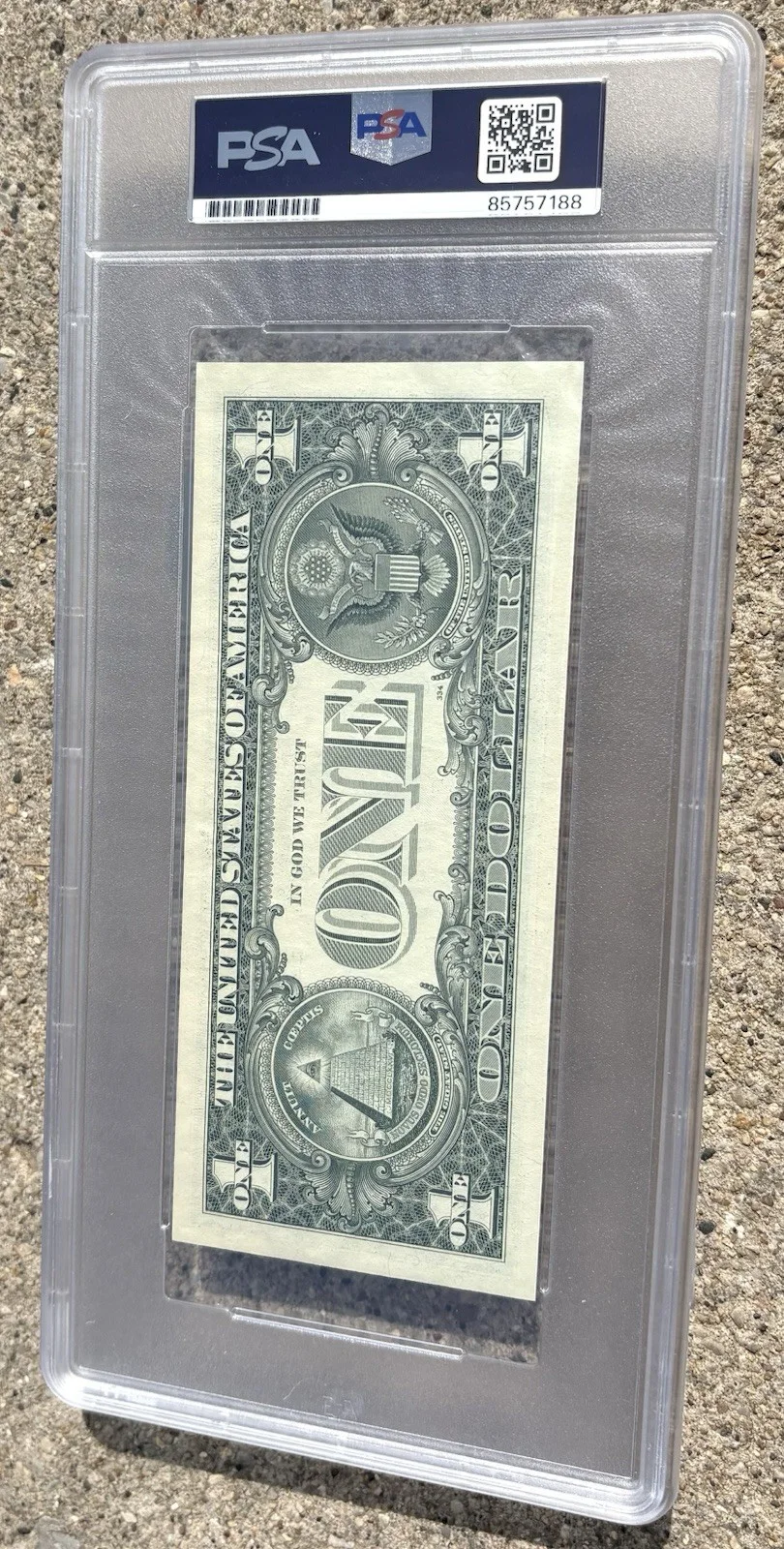 MARIE OSMOND SIGNED PSA/DNA Auto Slabbed Dollar Bill, image 3