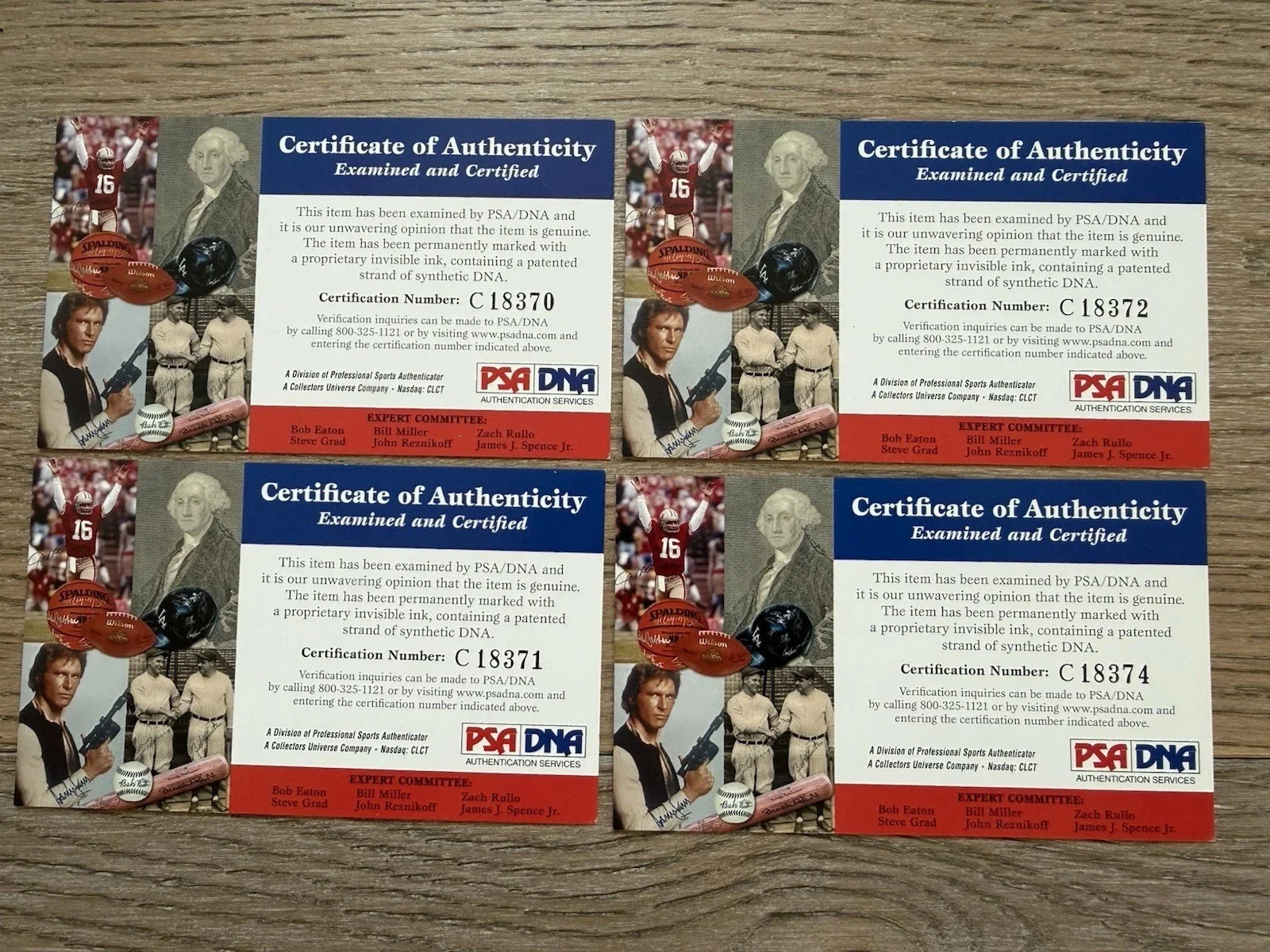 Lot of 4 signed Jean M. Auel 3x4 post-it-notes PSA DNA, image 2
