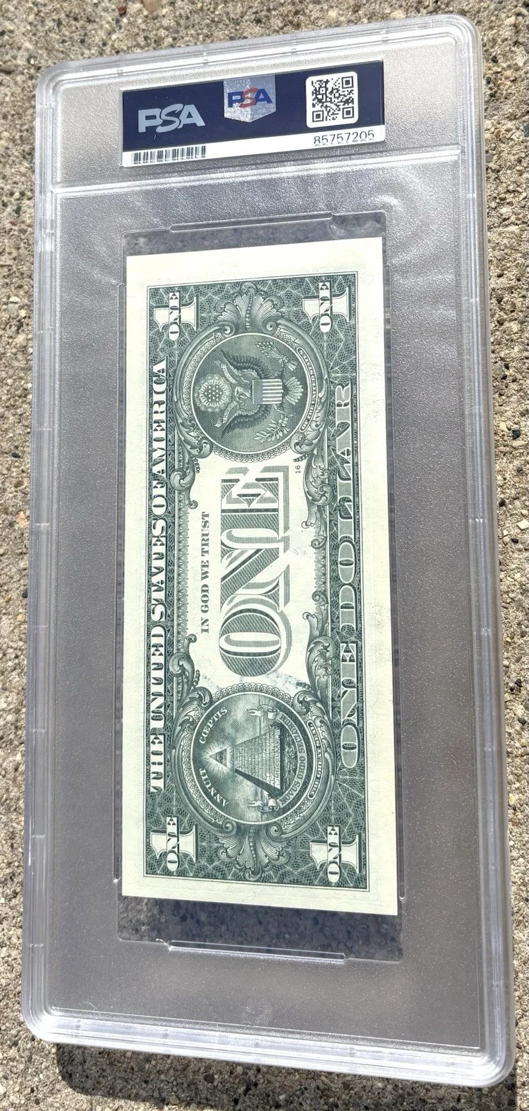 DJ PAUL three 6 mafia SIGNED PSA/DNA Auto Slabbed Dollar Bill RAP HIP HOP, image 3