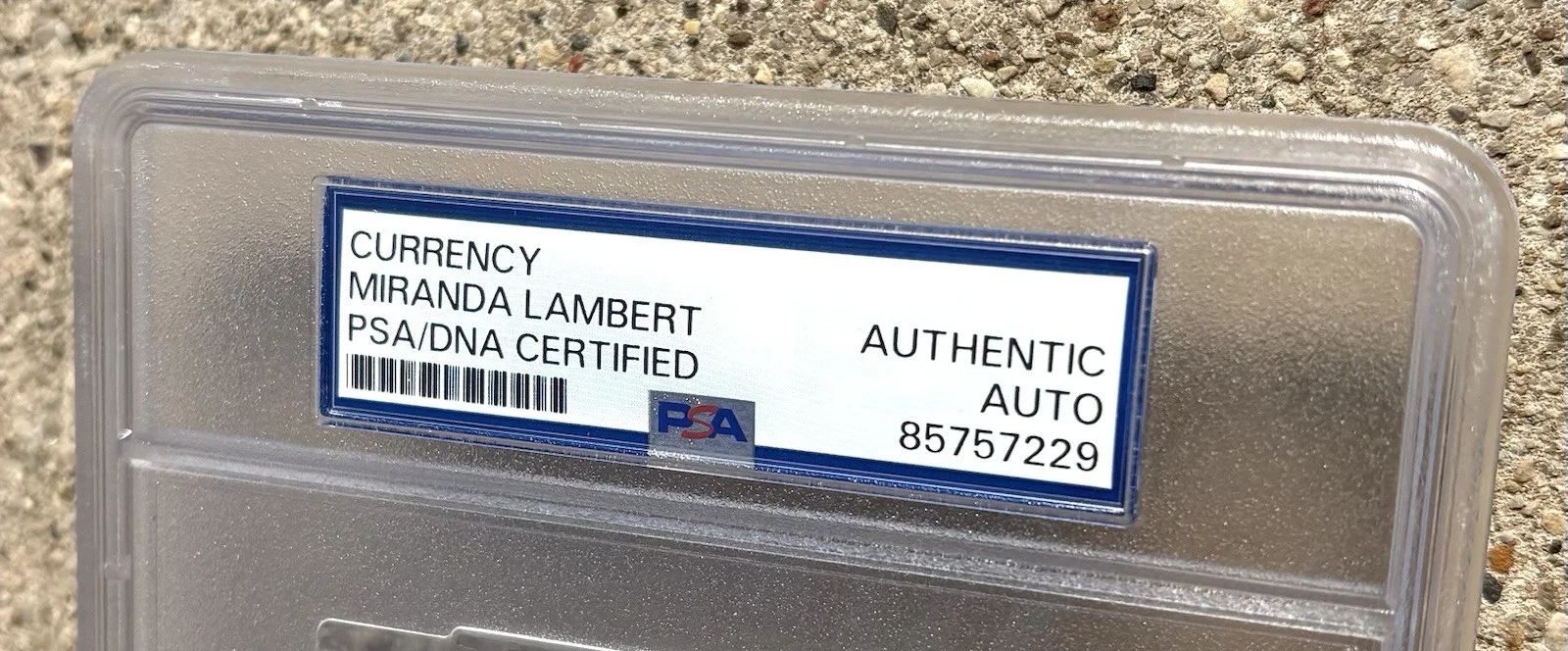 Miranda Lambert SIGNED PSA/DNA Auto Slabbed Dollar Bill Country Music, изображение 3