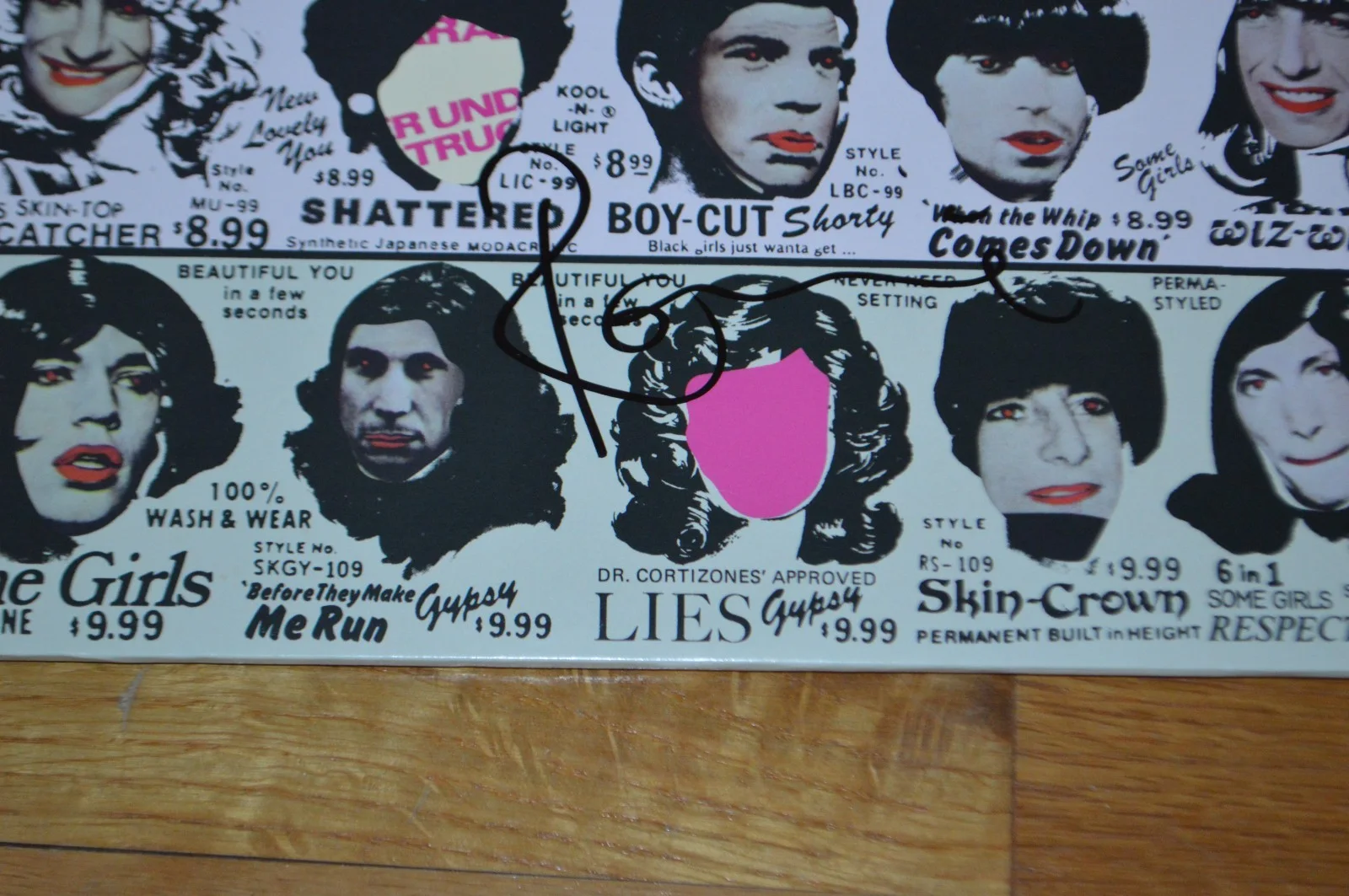 Ronnie Wood Autographed "Some Girls" Vinyl LP Cover with Beckett Hologram, изображение 3